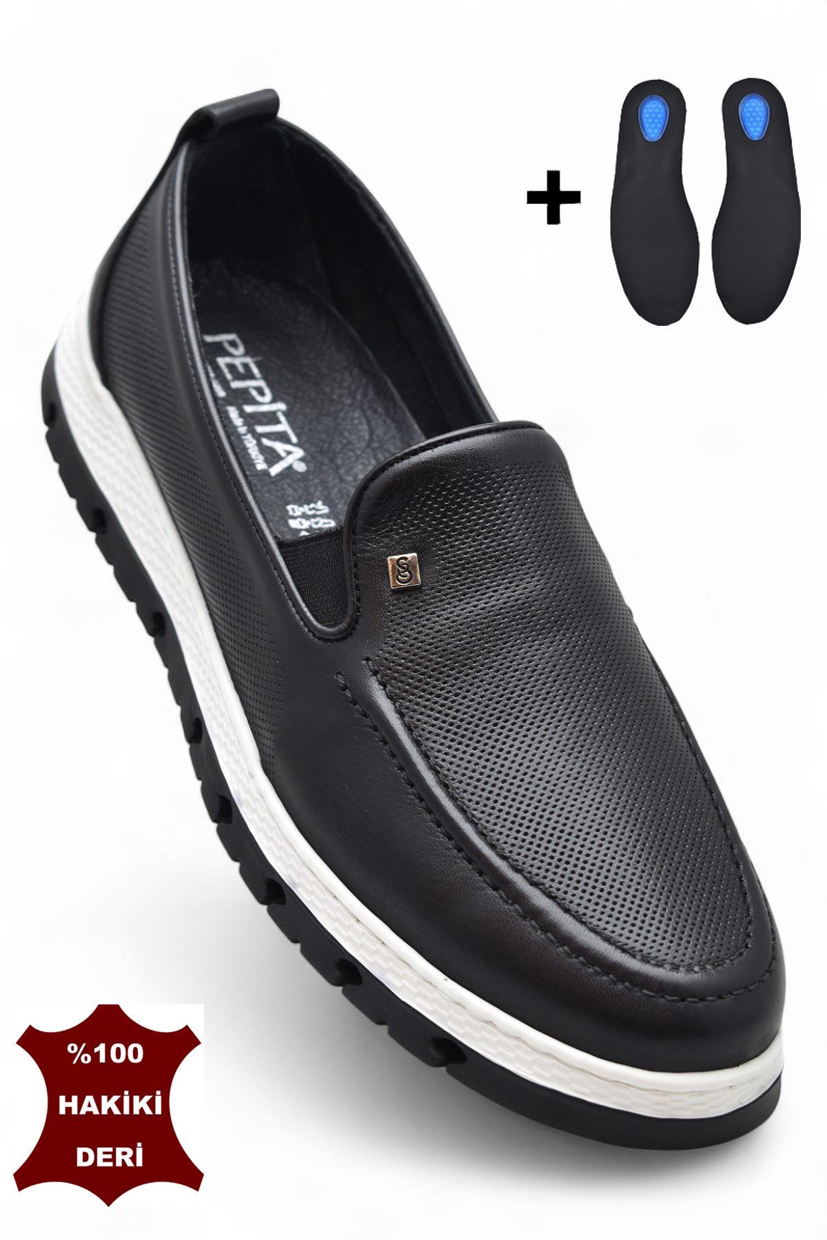 TAB6574 Hakiki Deri Erkek Ayakkabı Klasik Erkek Ayakkabı Casual Ayakkabı - Görsel 3