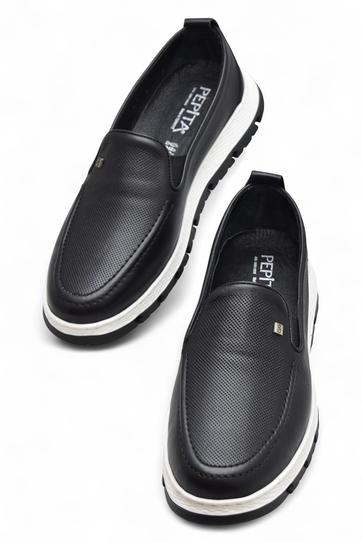 TAB6574 Hakiki Deri Erkek Ayakkabı Klasik Erkek Ayakkabı Casual Ayakkabı - Görsel 4