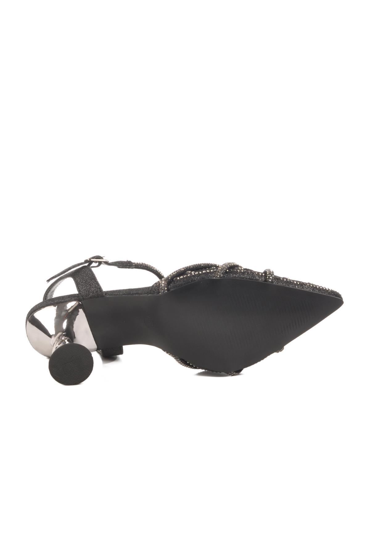 Siyah Kadın Abiye Ayakkabı 25Y125-1 Z - Görsel 6