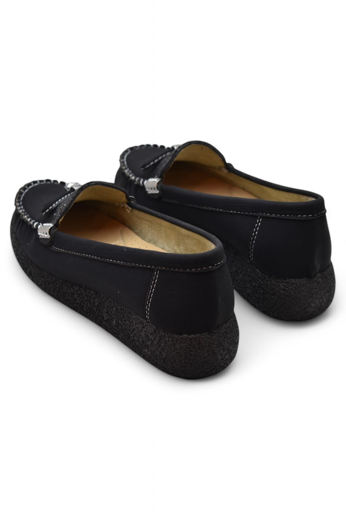 Ispartalılar 396D Rahat Taban Günlük Kadın Ayakkabı Babet Taşlı Kadın Ayakkabı - Görsel 6