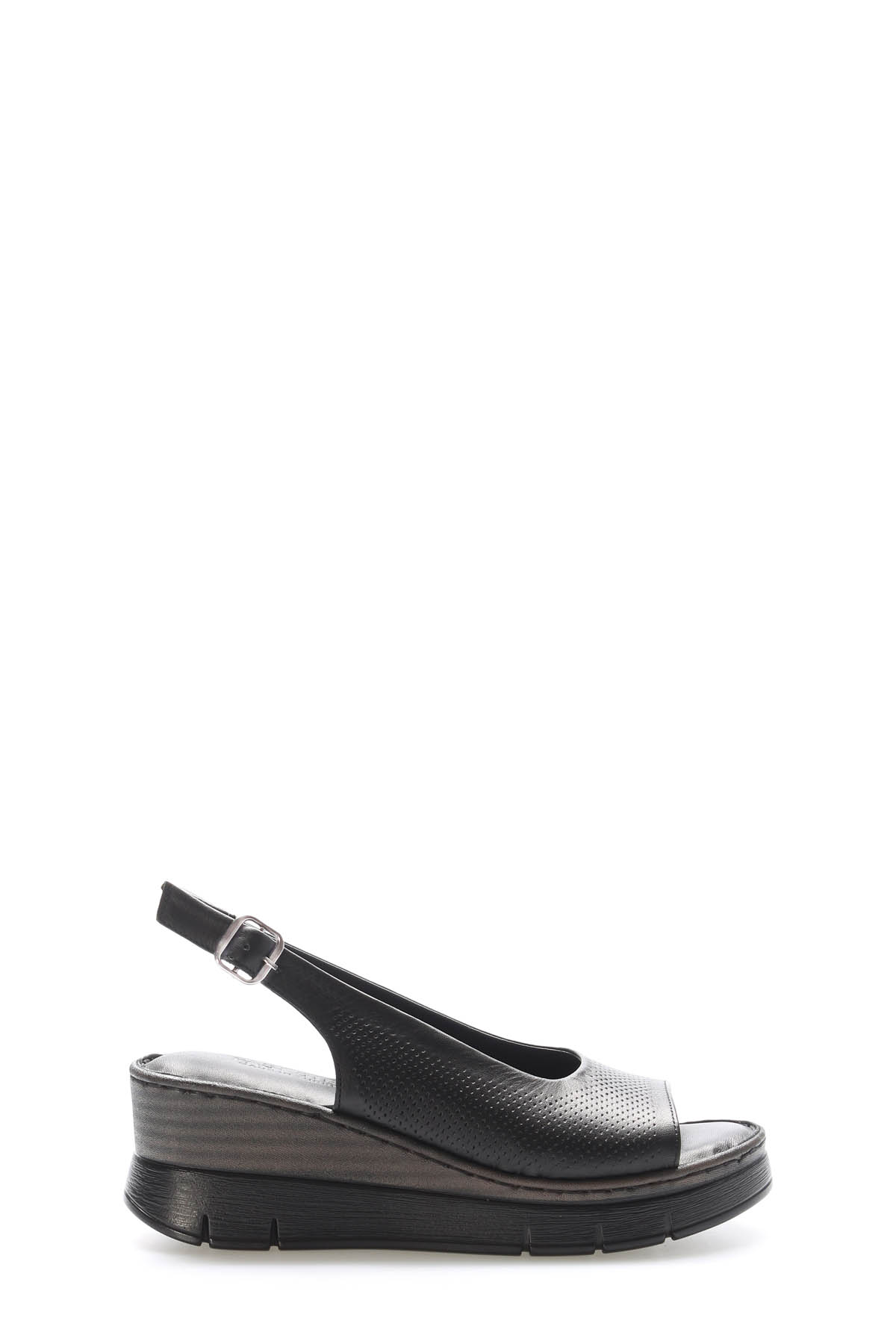 Hakiki Deri Kadın Klasik Sandalet 621ZA1126 - Görsel 2