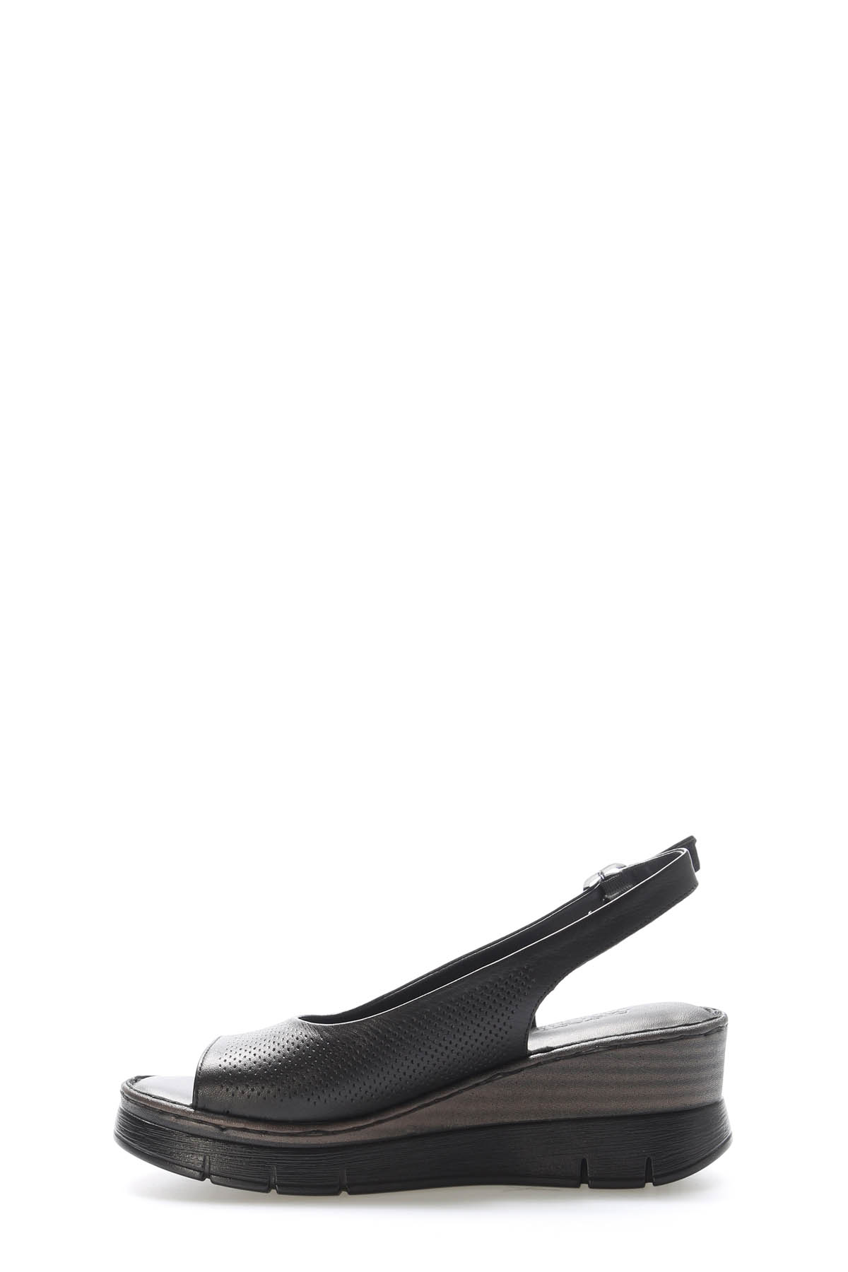 Hakiki Deri Kadın Klasik Sandalet 621ZA1126 - Görsel 3