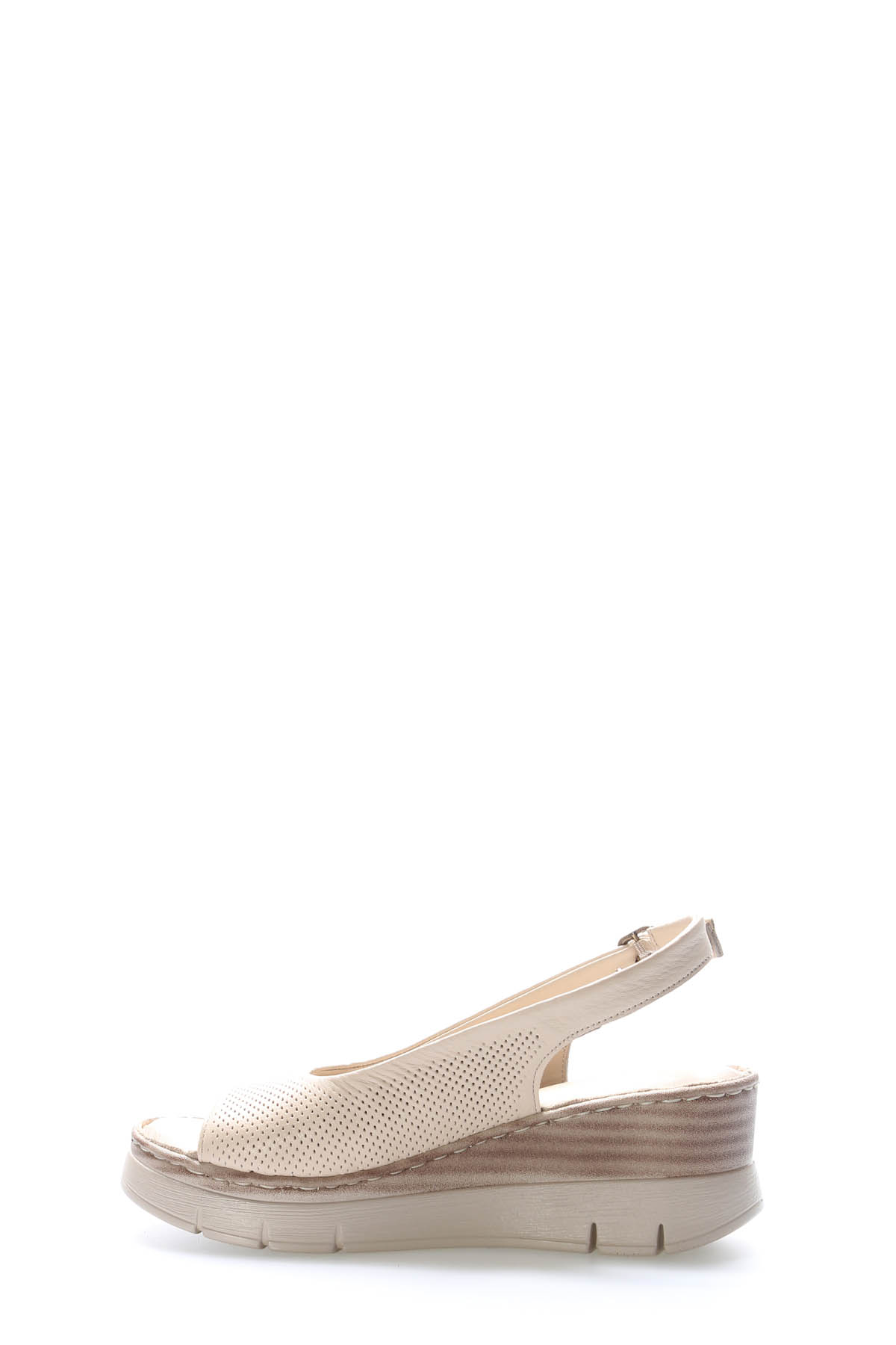 Hakiki Deri Kadın Klasik Sandalet 621ZA1126 - Görsel 4