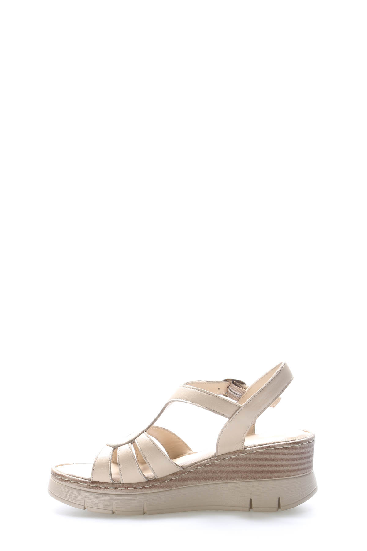 Hakiki Deri Kadın Klasik Sandalet 621ZA1122 - Görsel 4