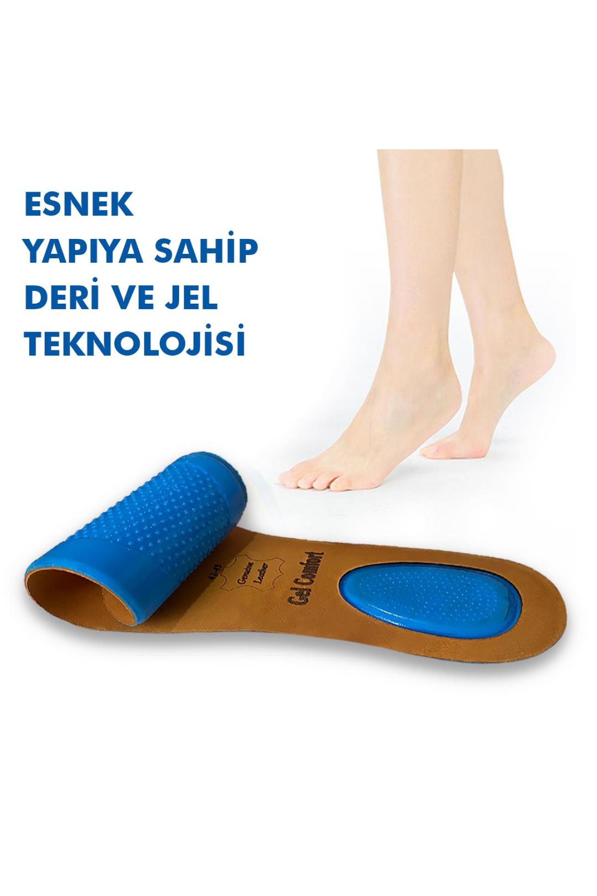 GC18 | Yumuşak Jel, Hakiki Deri, Konfor, Tüm Ayakkabılar ile