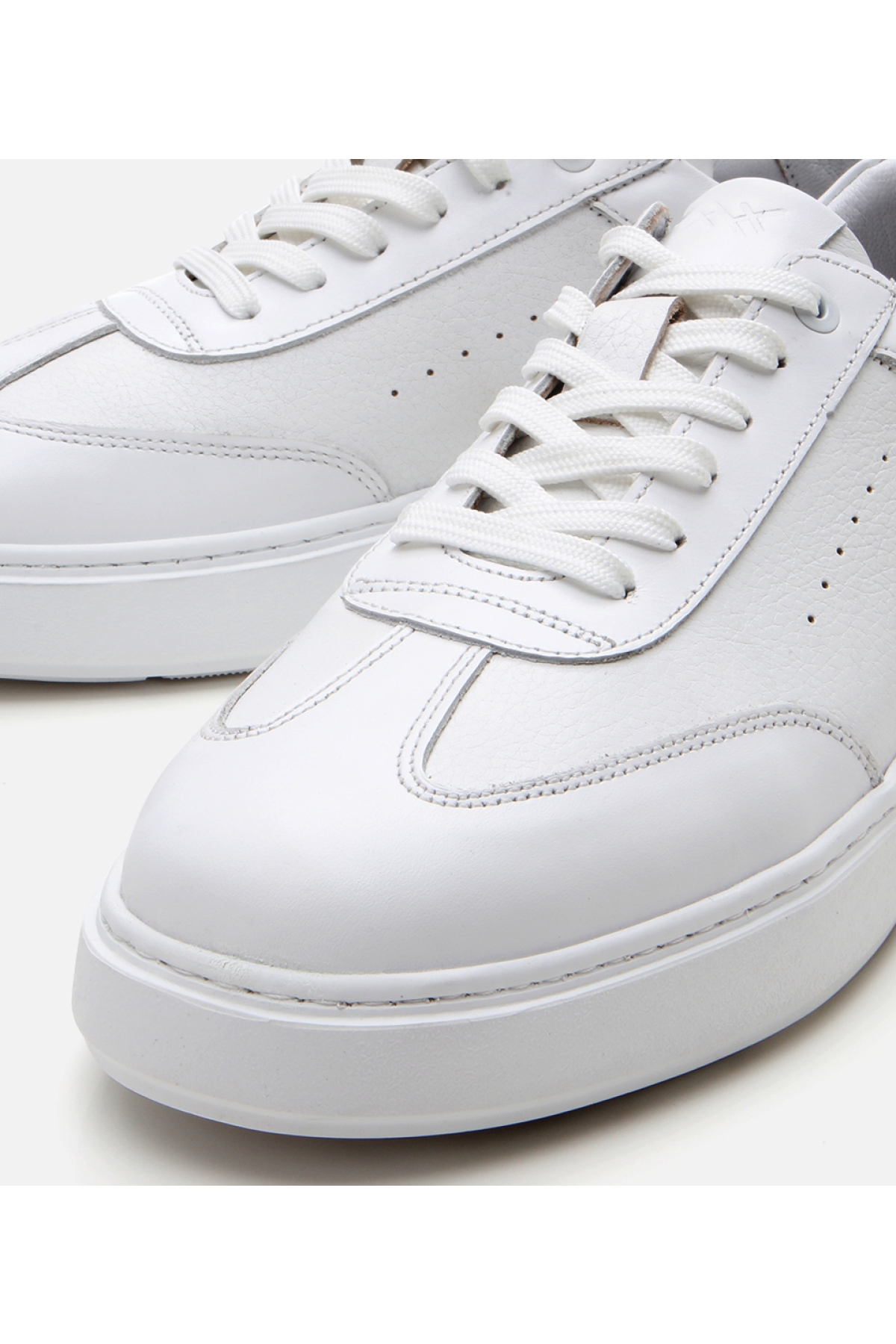 Erkek Deri Beyaz Ultra Hafif Tabanlı Spor Ayakkabı - Görsel 4