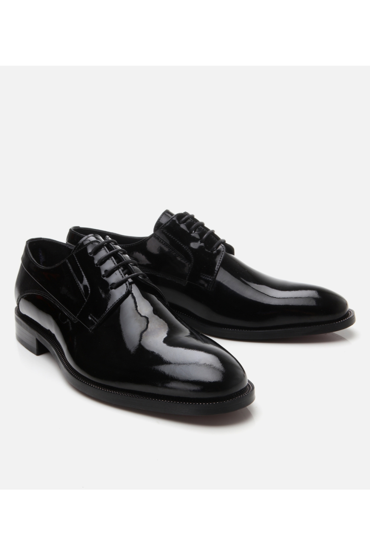 Hotiç Siyah Hotiç Hotiç Rugan Erkek Deri Şık Klasik Ayakkabı