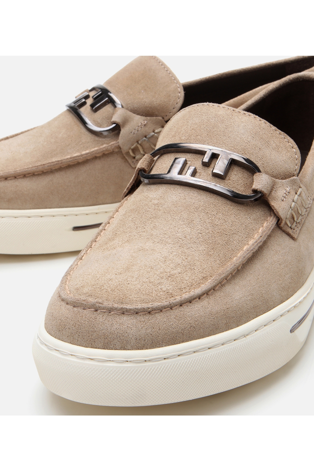 Hotiç Bej Hotiç Süet Deri Erkek Toka Detaylı Loafer