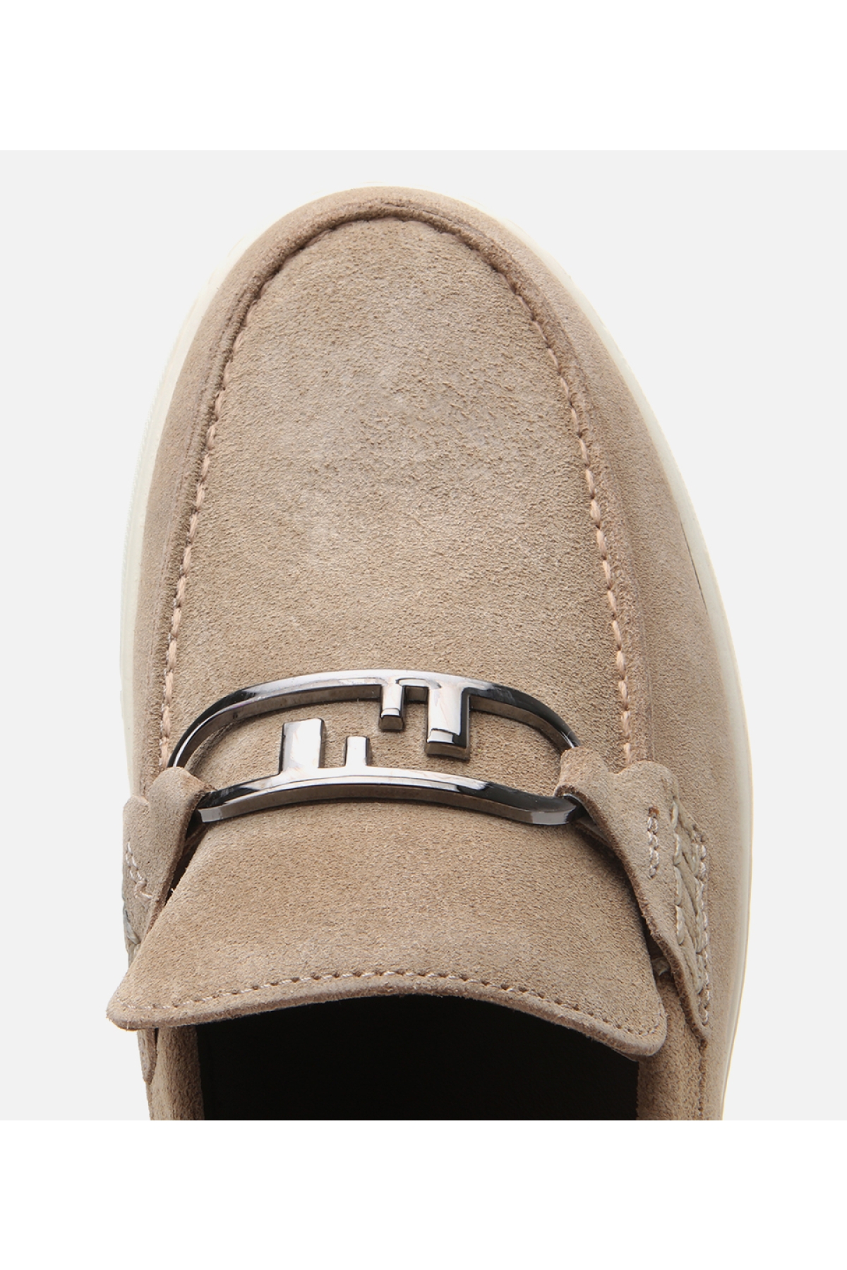 Hotiç Bej Hotiç Süet Deri Erkek Toka Detaylı Loafer