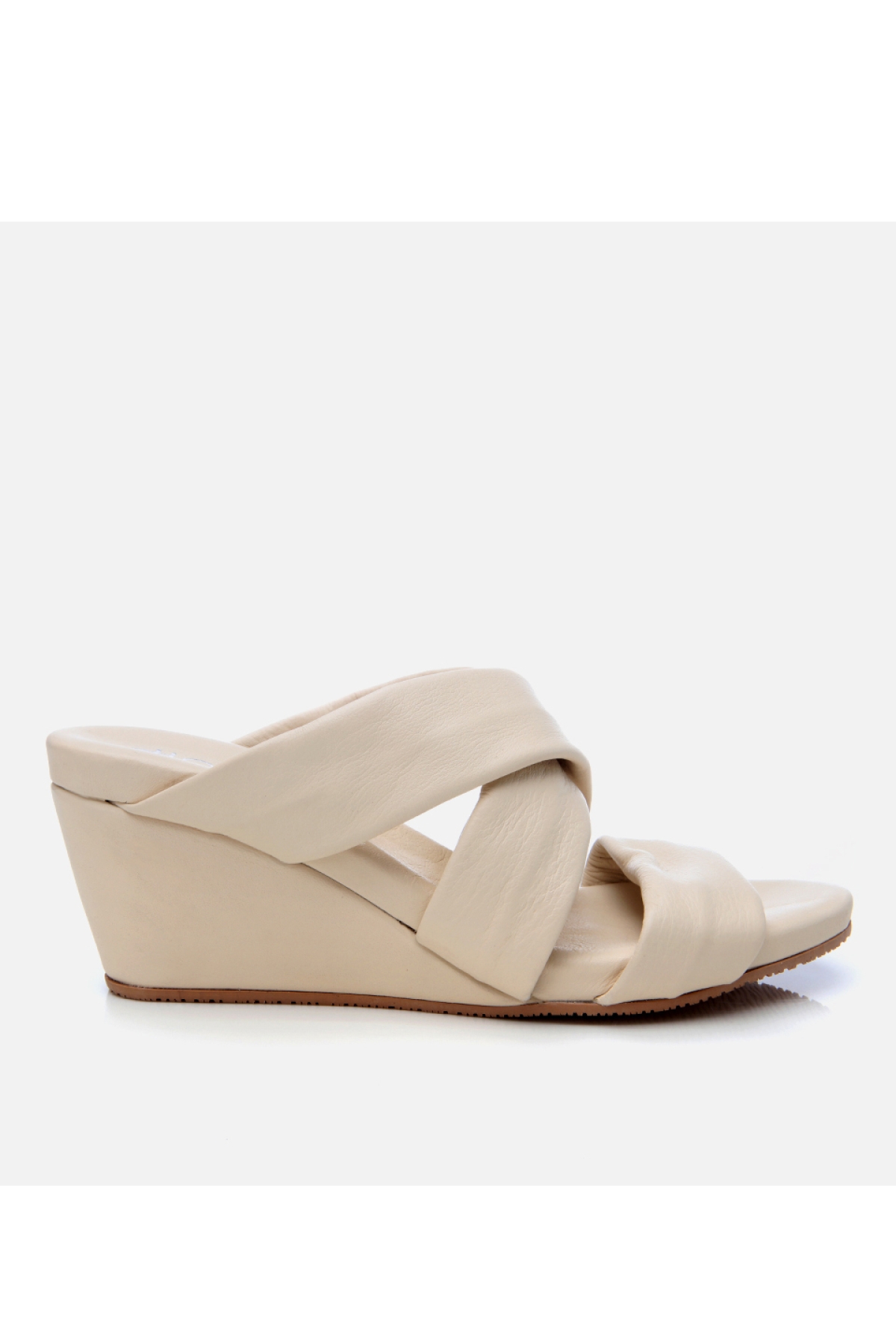 Hotiç Taba Hotiç Hotiç Deri Kadın Dolgu Topuklu Terlik