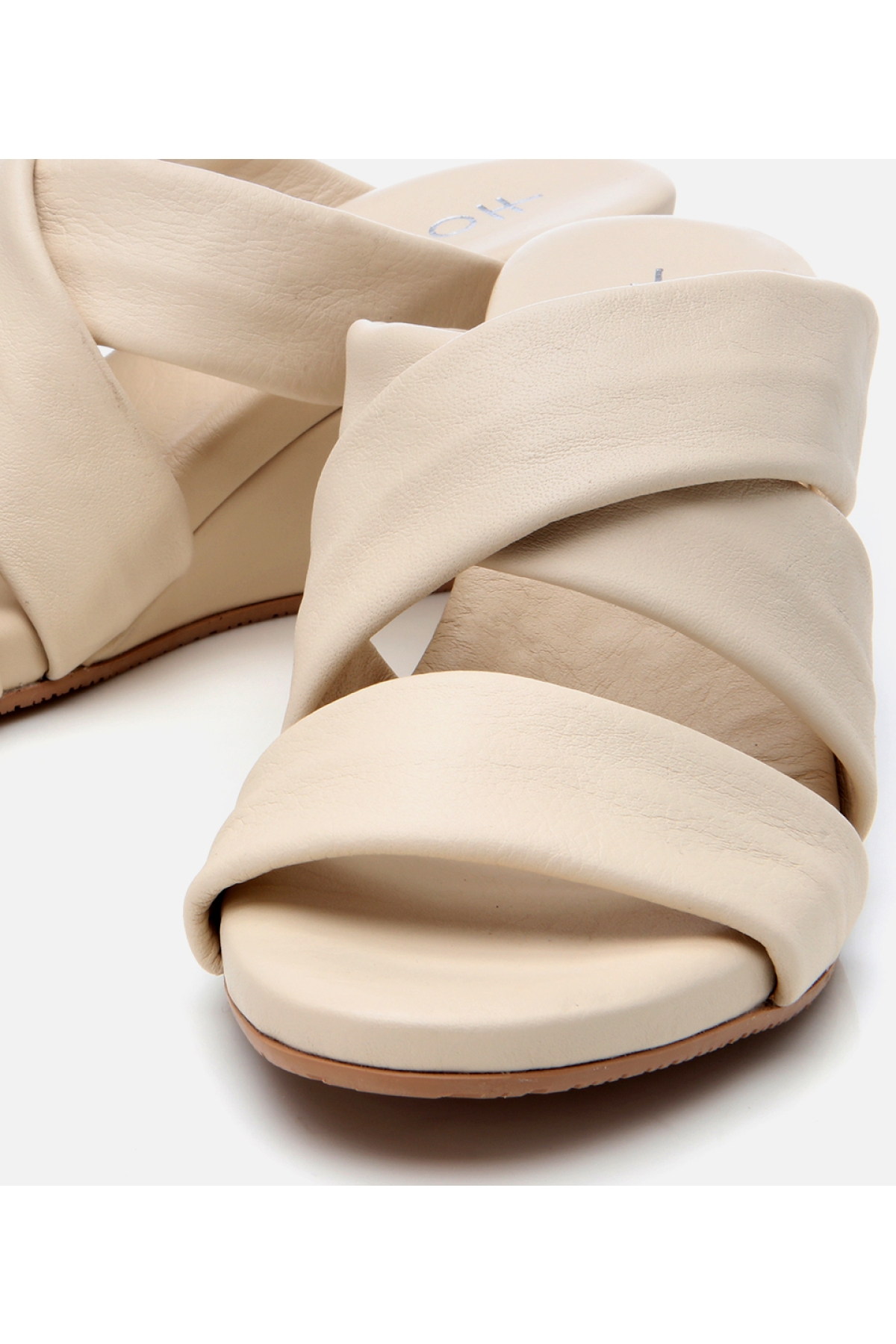 Hotiç Taba Hotiç Hotiç Deri Kadın Dolgu Topuklu Terlik