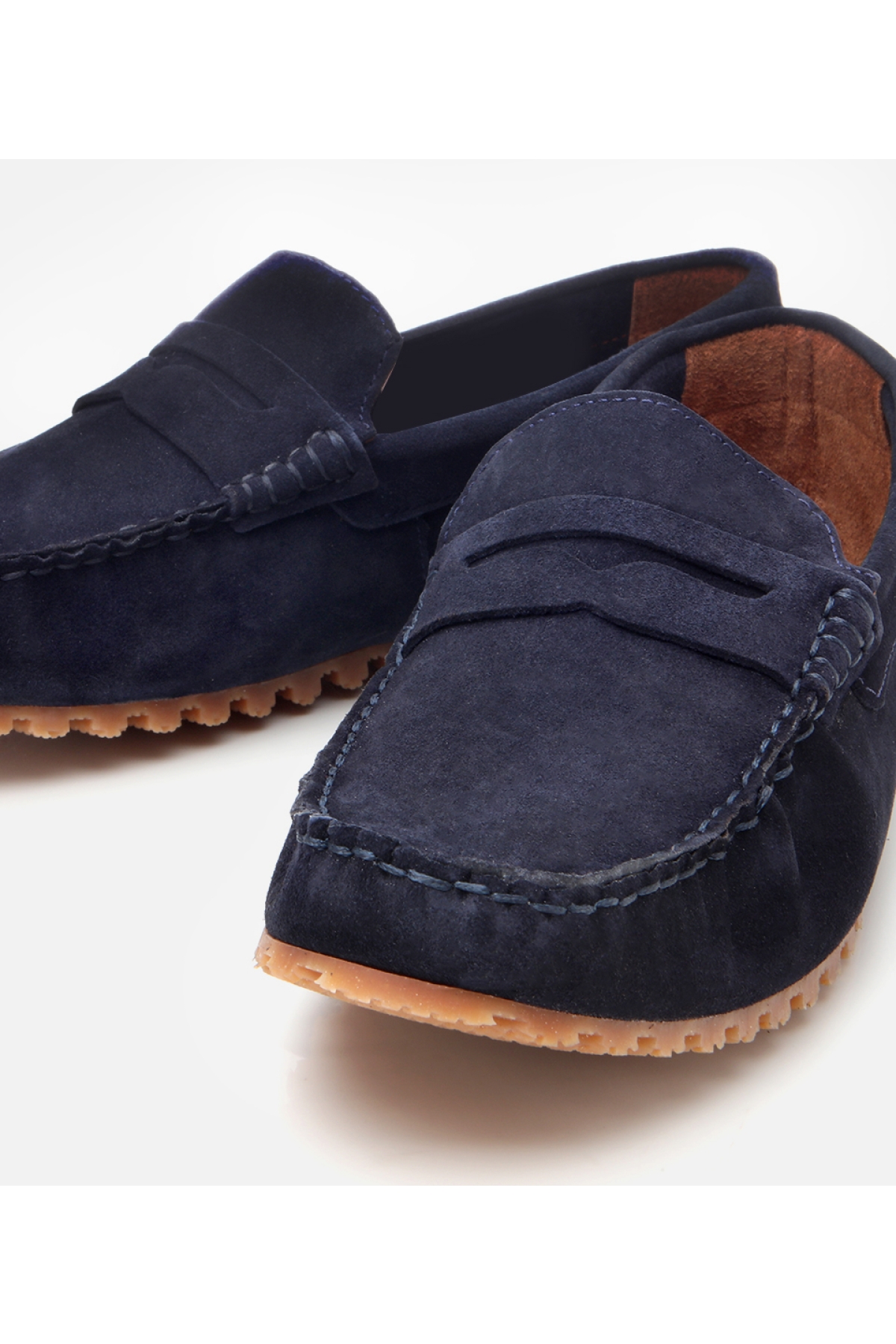 Hotiç Turuncu Hotiç Süet Deri Erkek Esnek Tabanlı Günlük Loafer