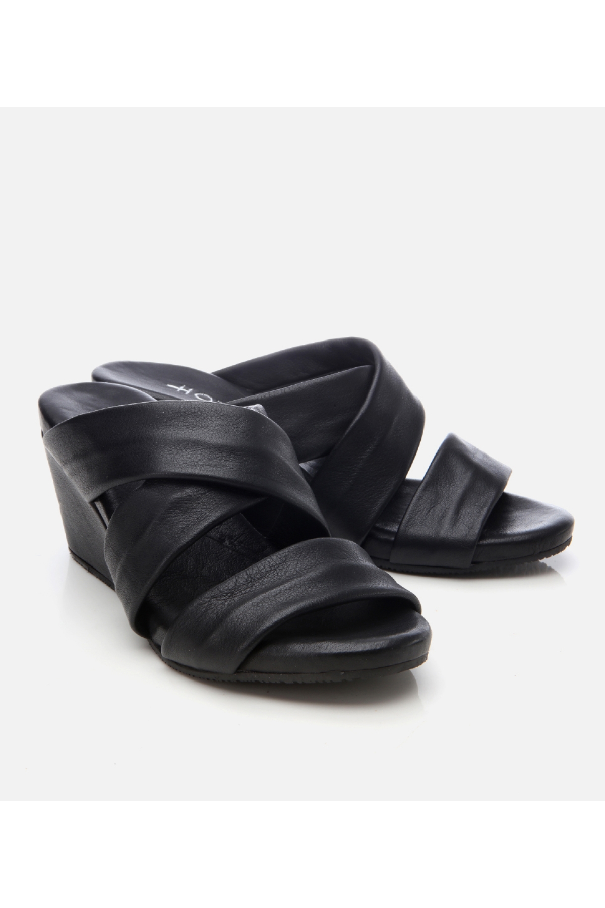 Hotiç Taba Hotiç Hotiç Deri Kadın Dolgu Topuklu Terlik