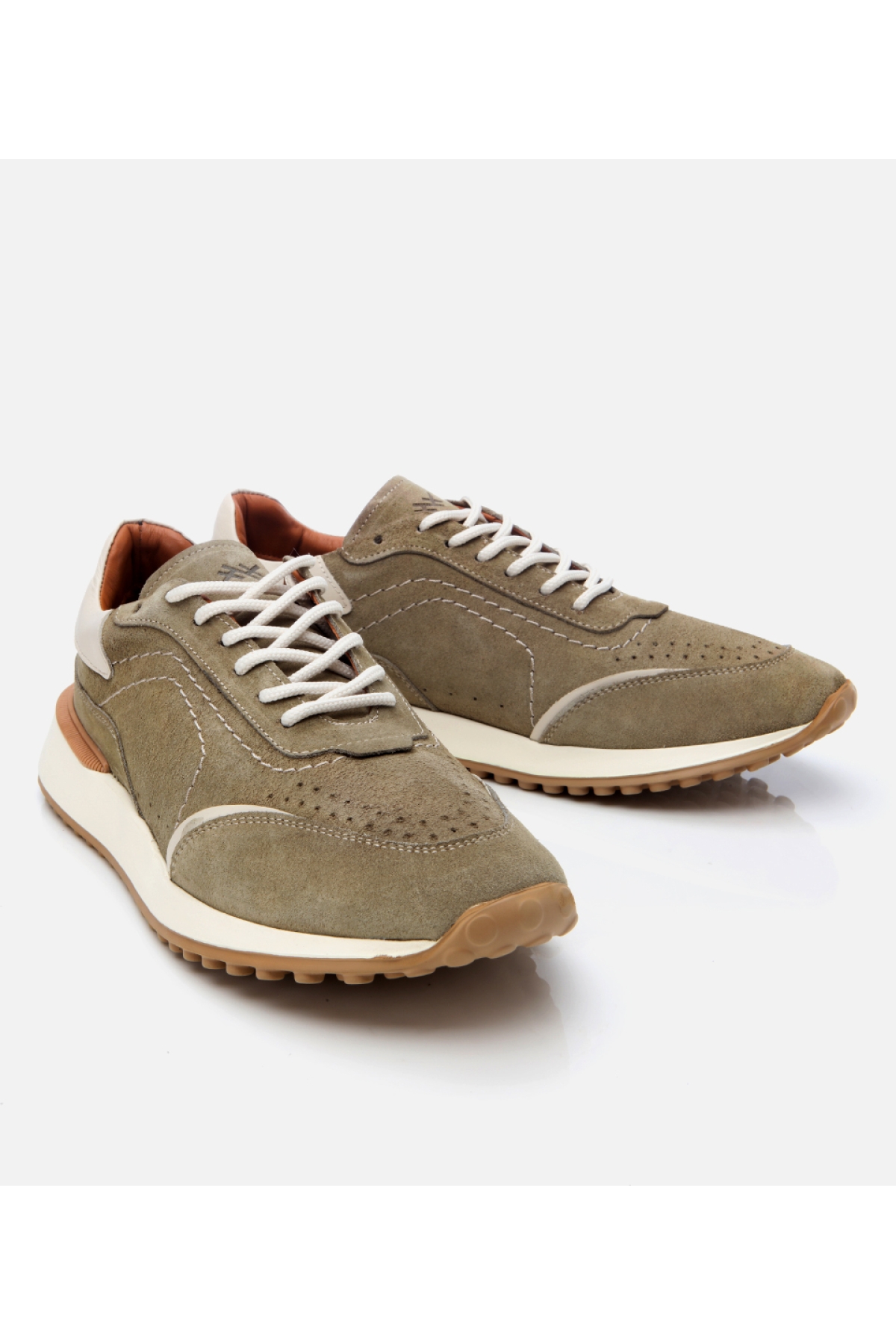 Hotiç Bej Hotiç Süet Deri Erkek Ultra Hafif Tabanlı Spor Ayakkabı