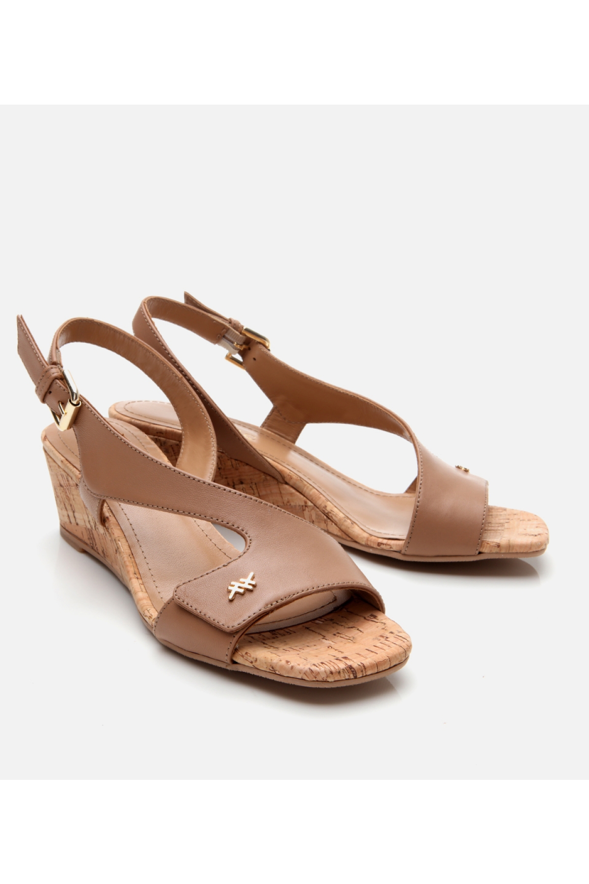Hotiç Bej Hotiç Hotiç Deri Kadın Kemerli Dolgu Topuklu Sandalet