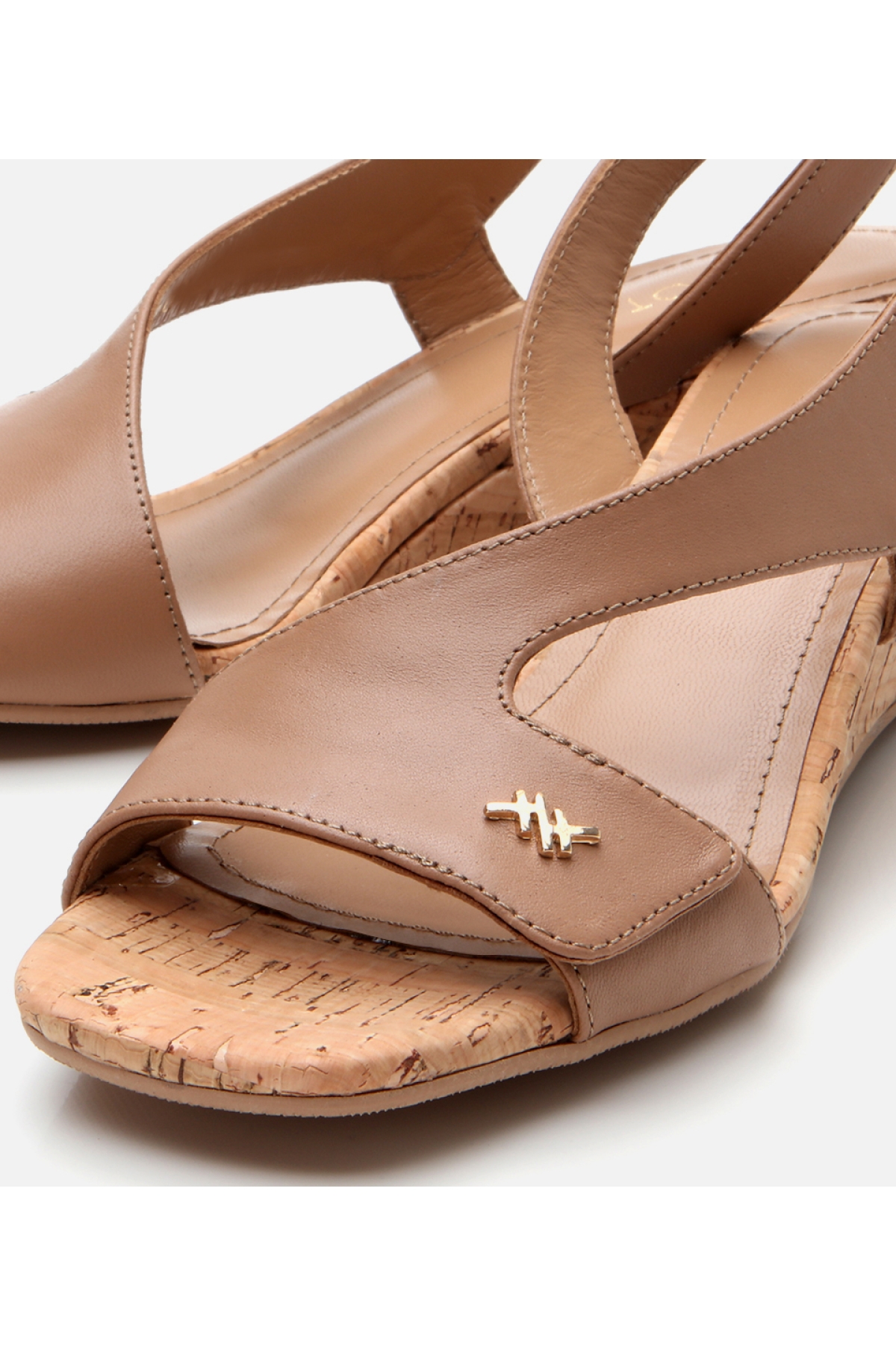 Hotiç Bej Hotiç Hotiç Deri Kadın Kemerli Dolgu Topuklu Sandalet
