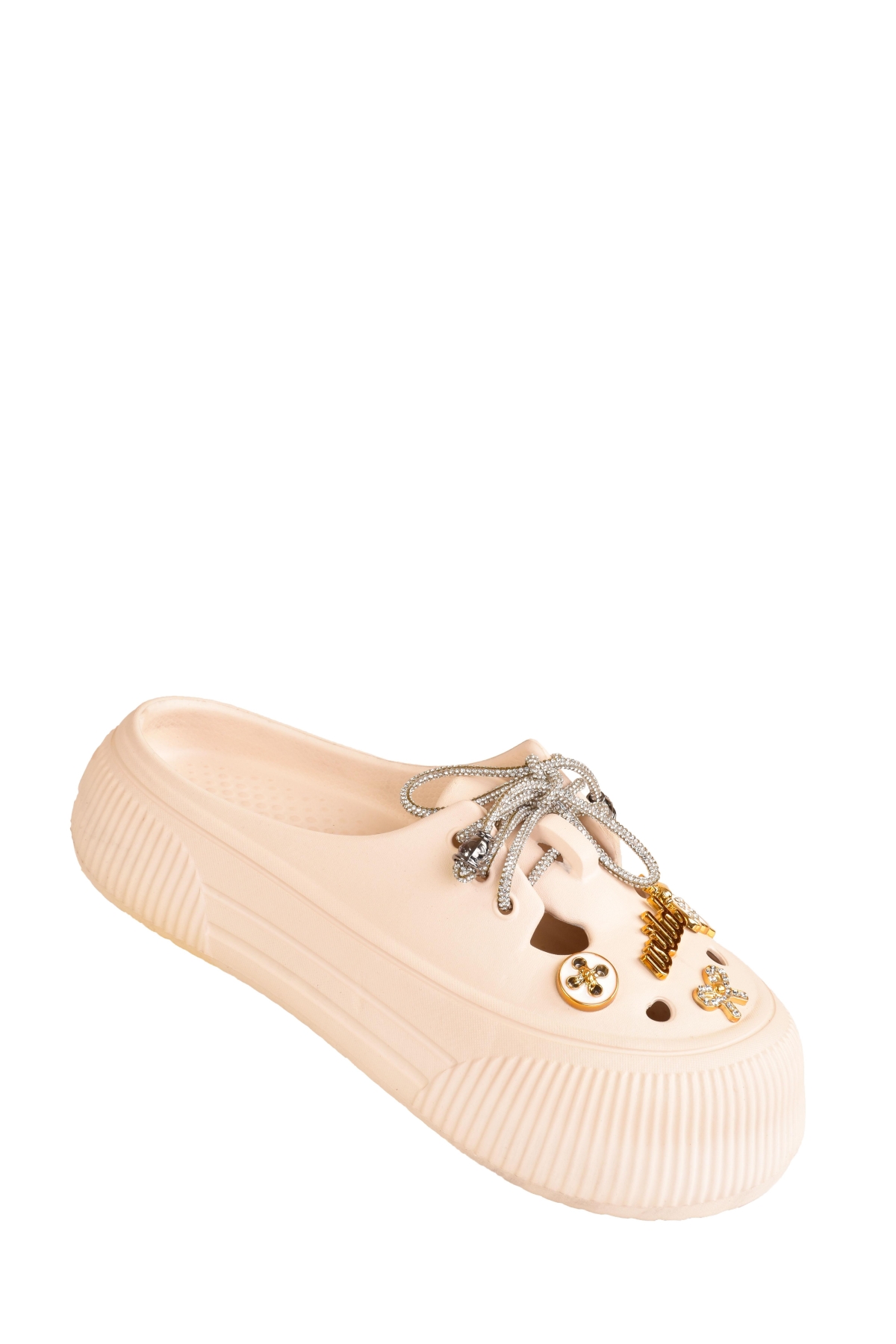 Bağcıklı Taşlı Eva Babet Ayakkabı - Görsel 2