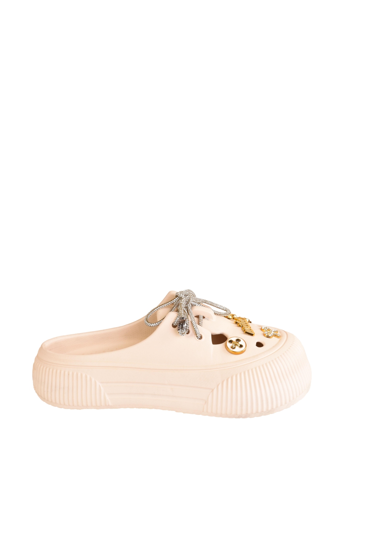 Bağcıklı Taşlı Eva Babet Ayakkabı - Görsel 3