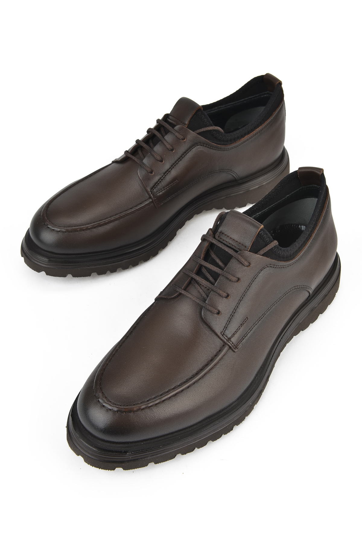 Erkek Hakiki Deri Ayakkabı 153498Z17331 Kahve - Görsel 6