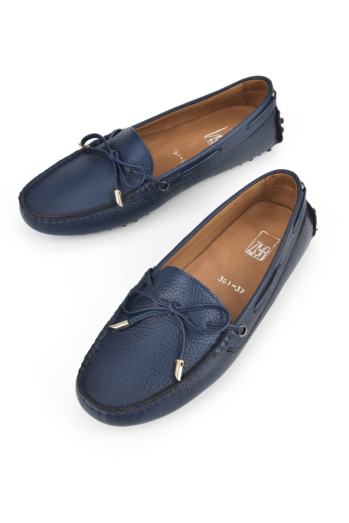 Kadın Hakiki Deri Ayakkabı 1511030Z3612 Lacivert - Görsel 6