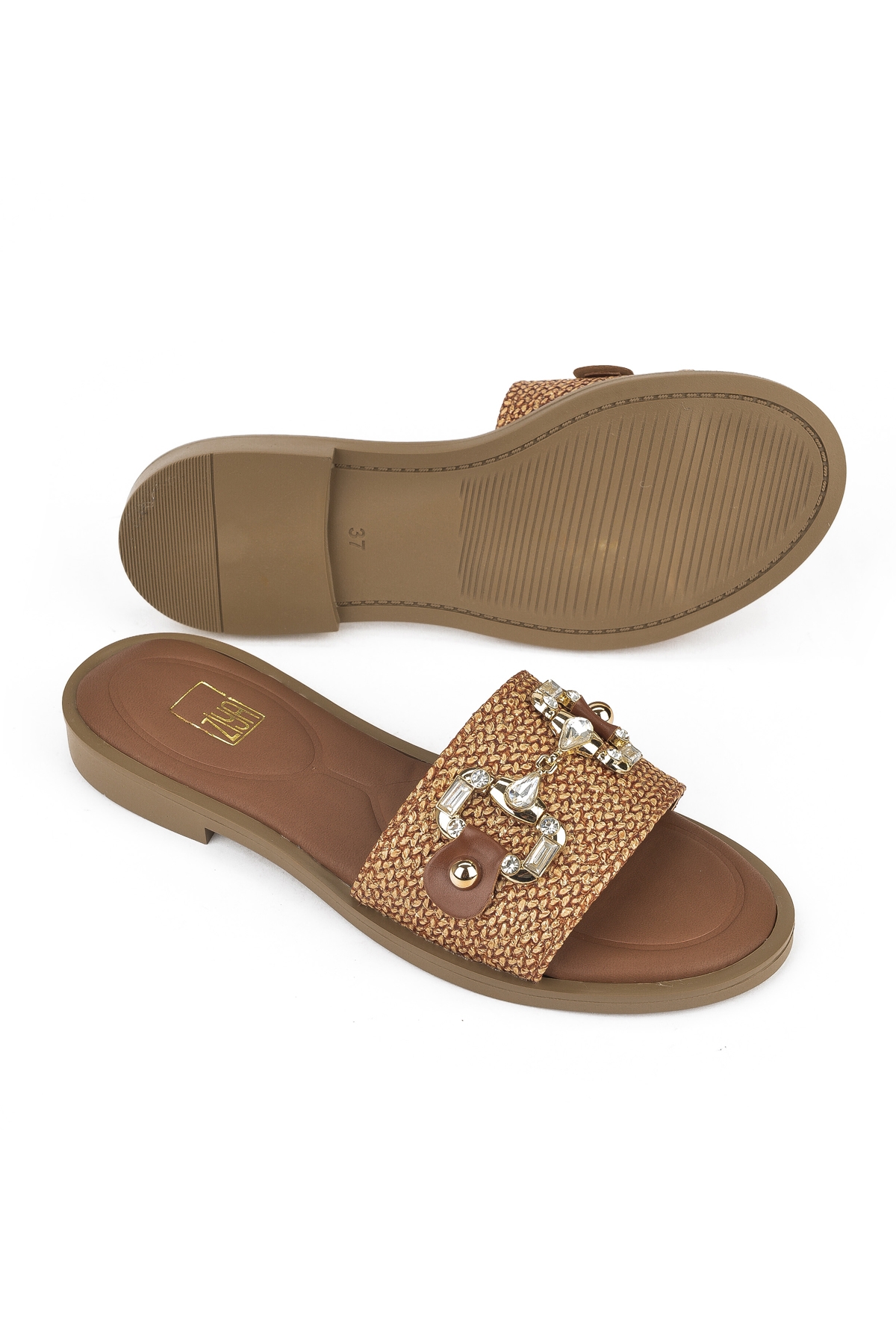 Hasır Kadın Terlik 1511044Z5001 Taba - Görsel 5