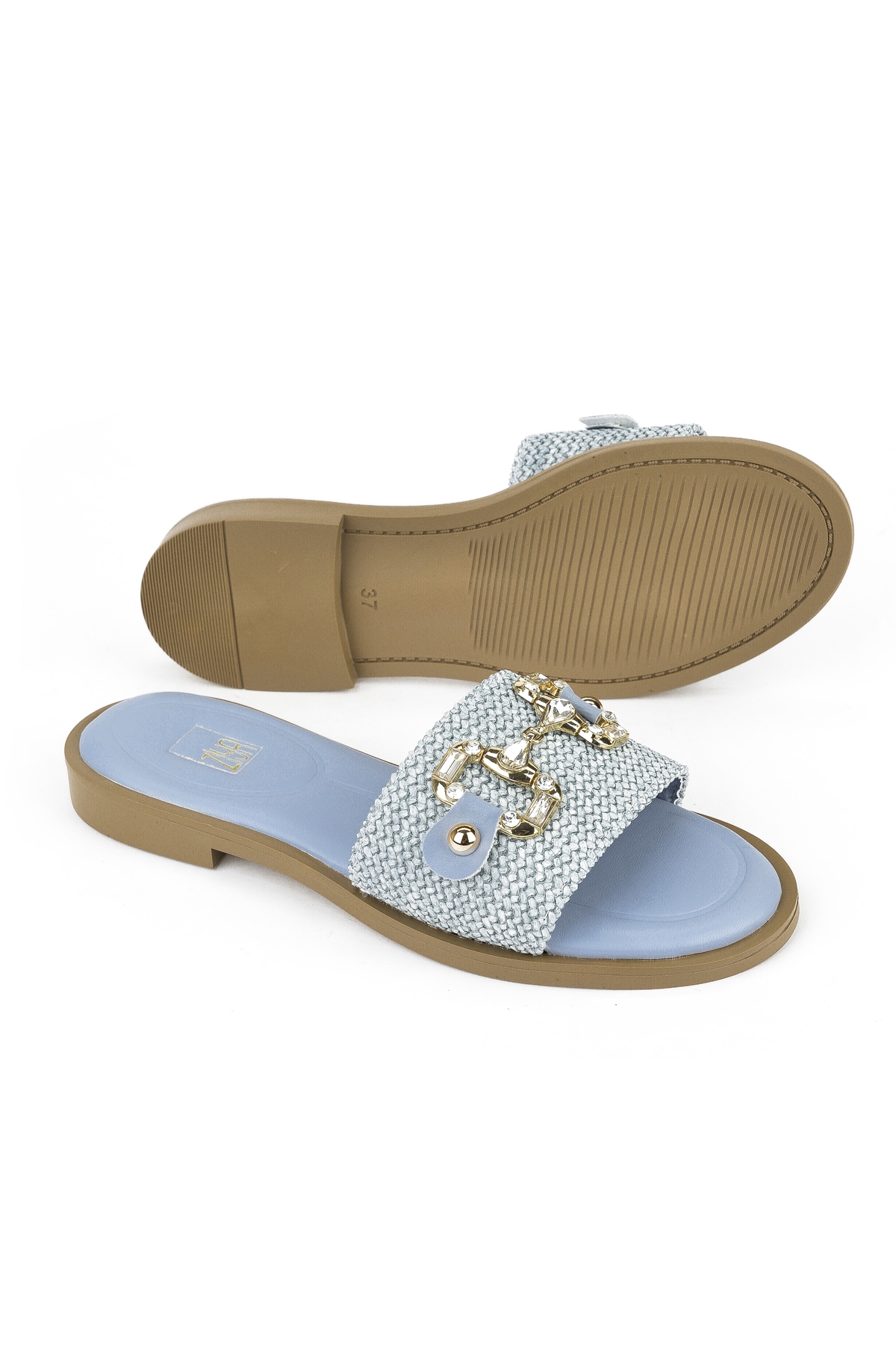 Hasır Kadın Terlik 1511044Z5001 Mavi - Görsel 5