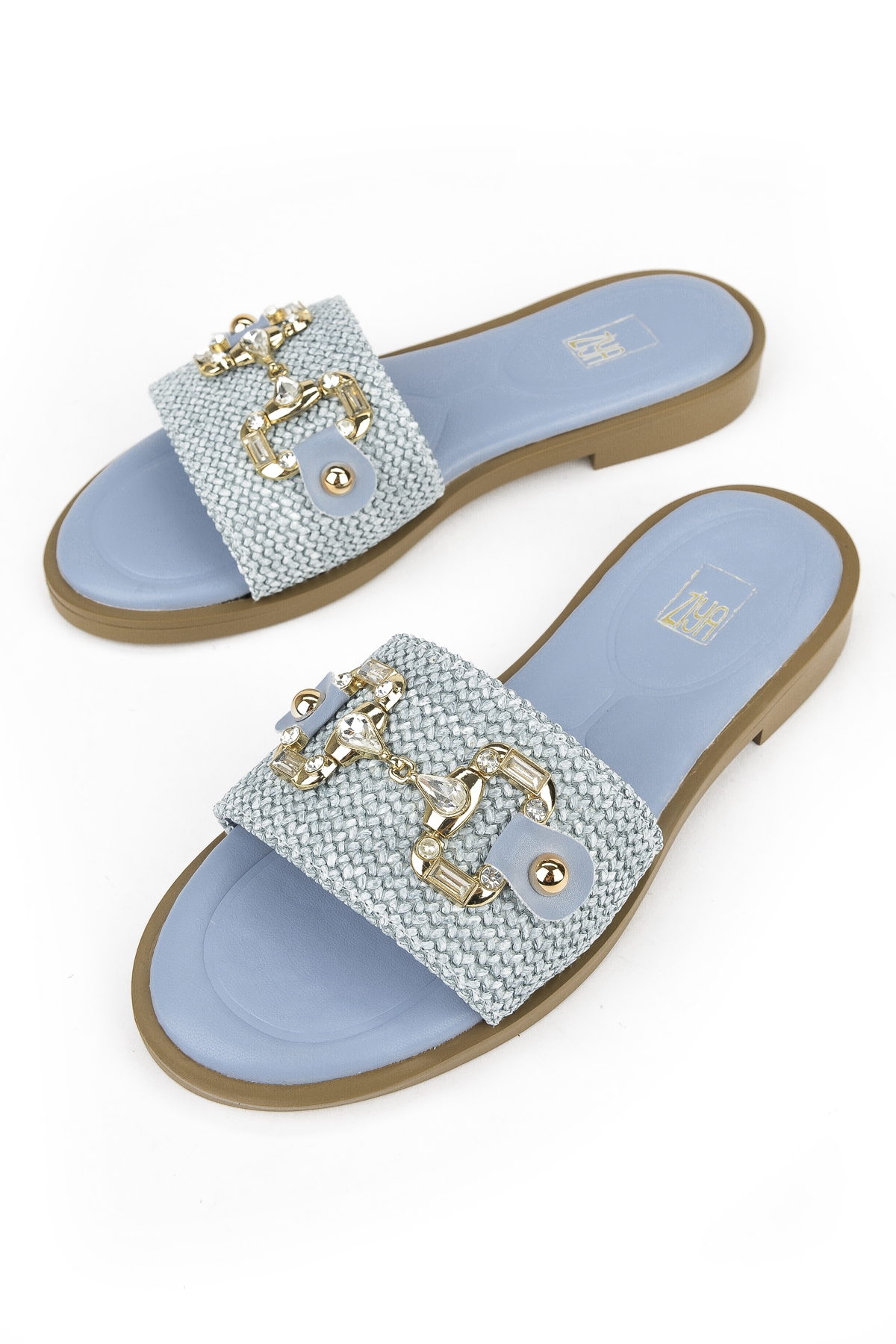 Hasır Kadın Terlik 1511044Z5001 Mavi - Görsel 6