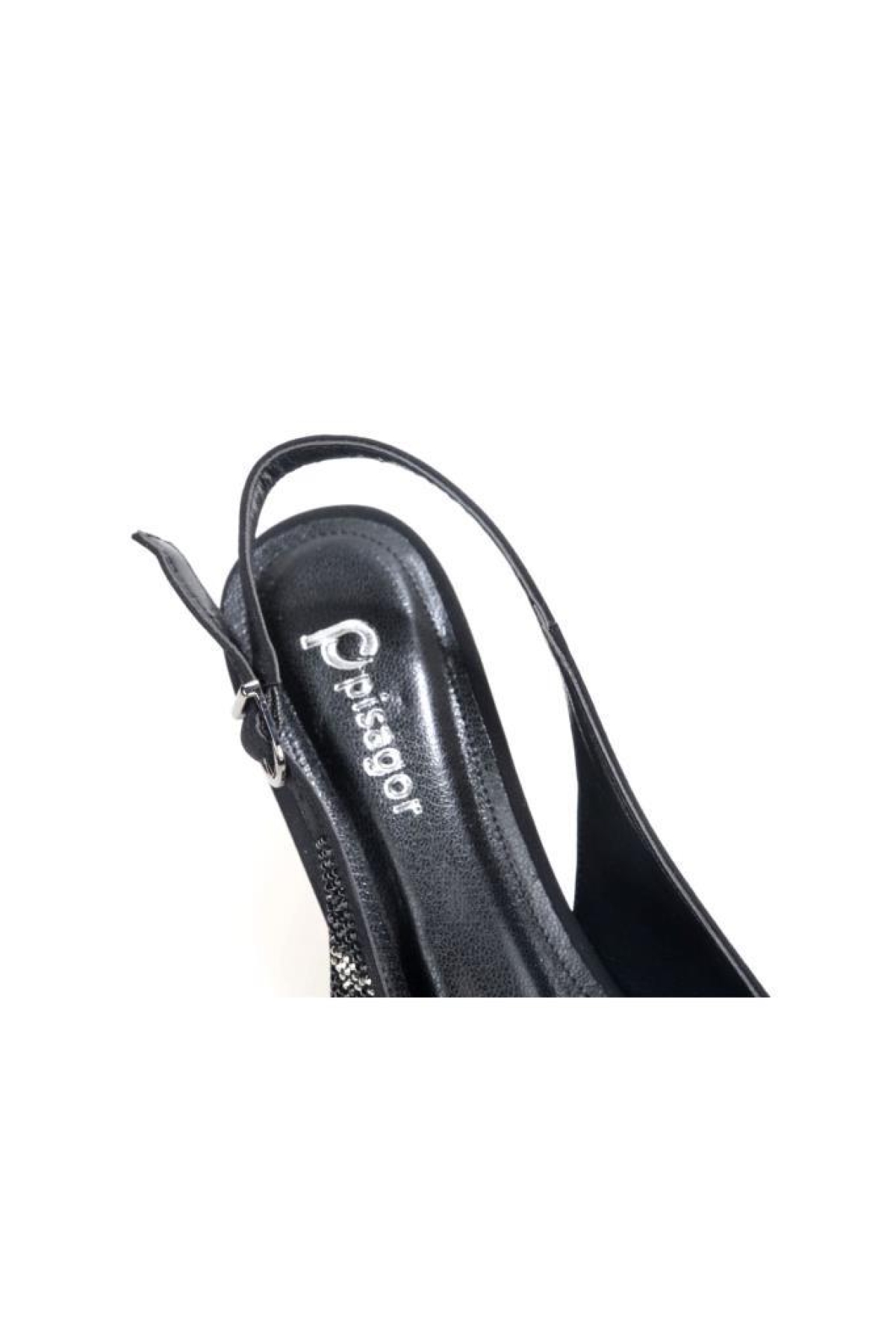 Pisagor Ps-32370 Kadın 4 Cm Arkası Açık Taşlı Abiye Stiletto Ayakkabı - Görsel 6