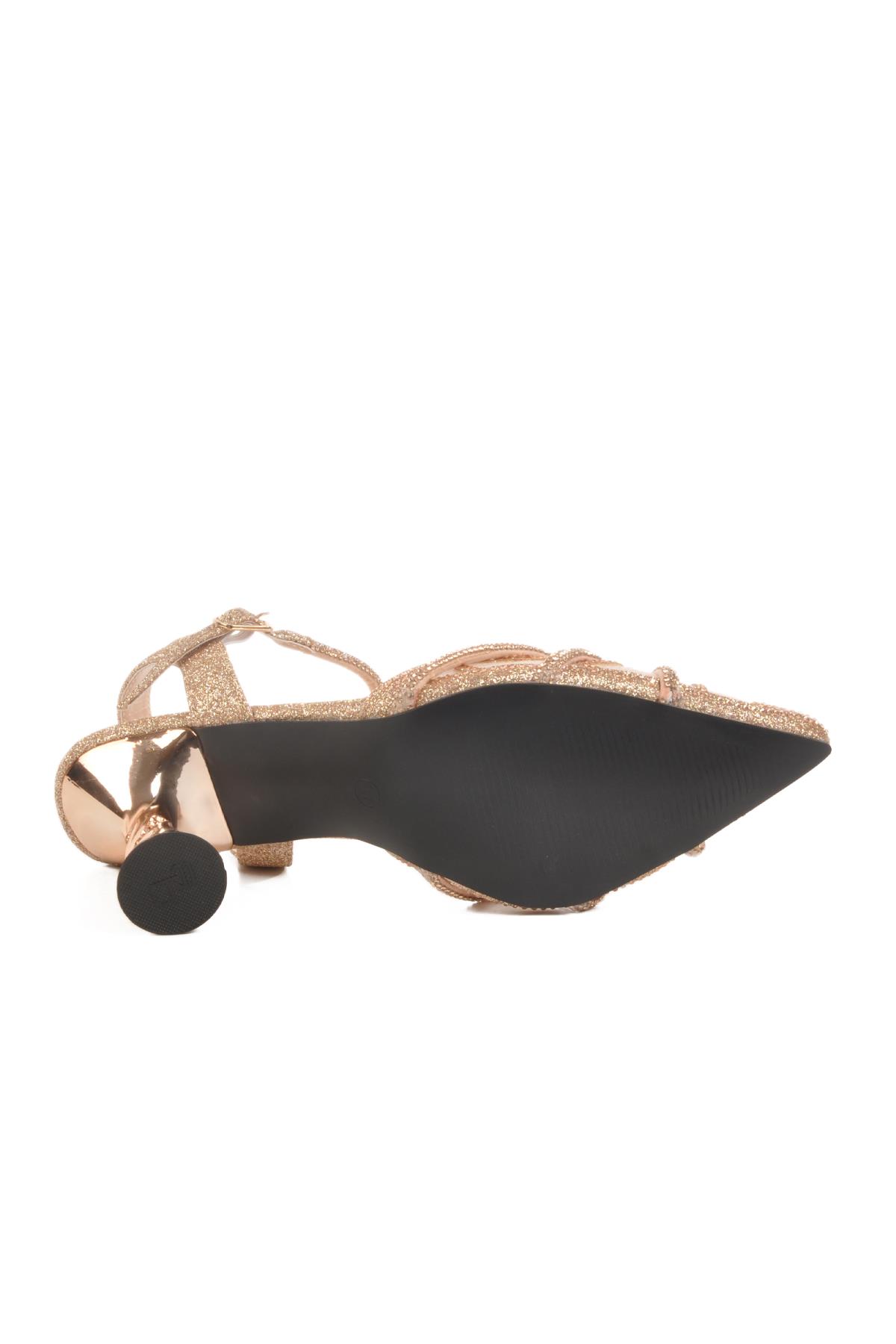 Altın Kadın Abiye Ayakkabı Z - Görsel 6