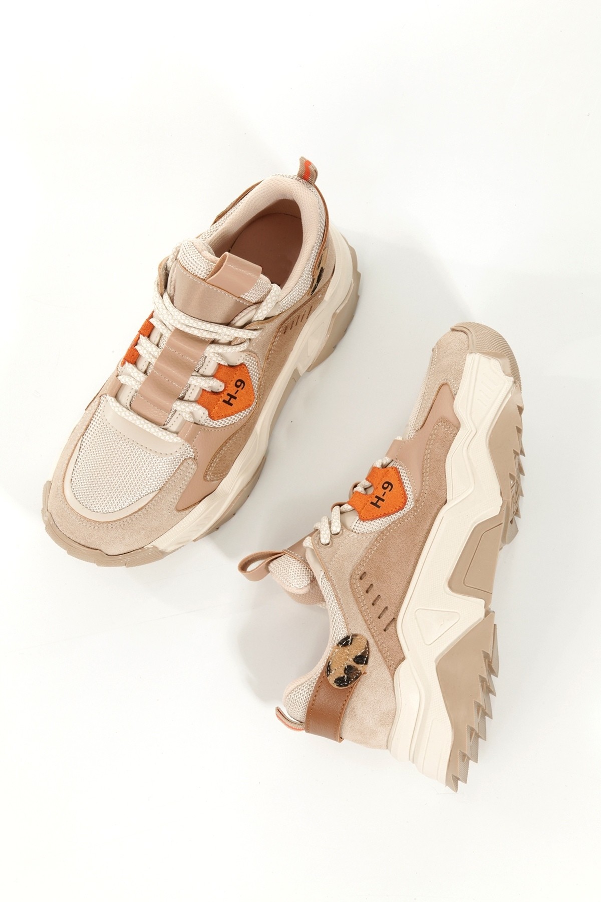 H9 Ten Leopar Sneaker Günlük Spor Ayakkabı - Görsel 6