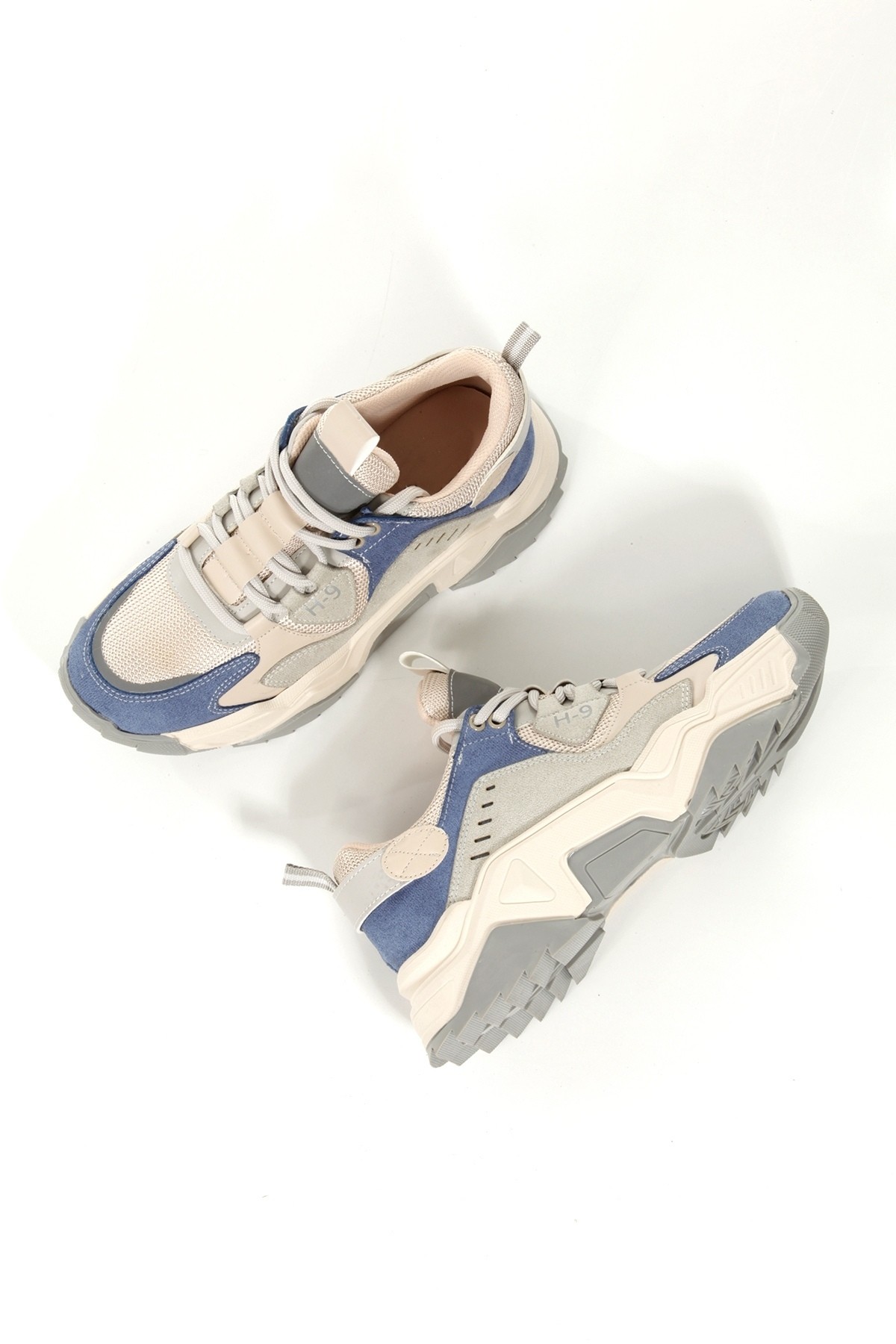 H9 Bebe Mavi Gri Sneaker Günlük Spor Ayakkabı - Görsel 6