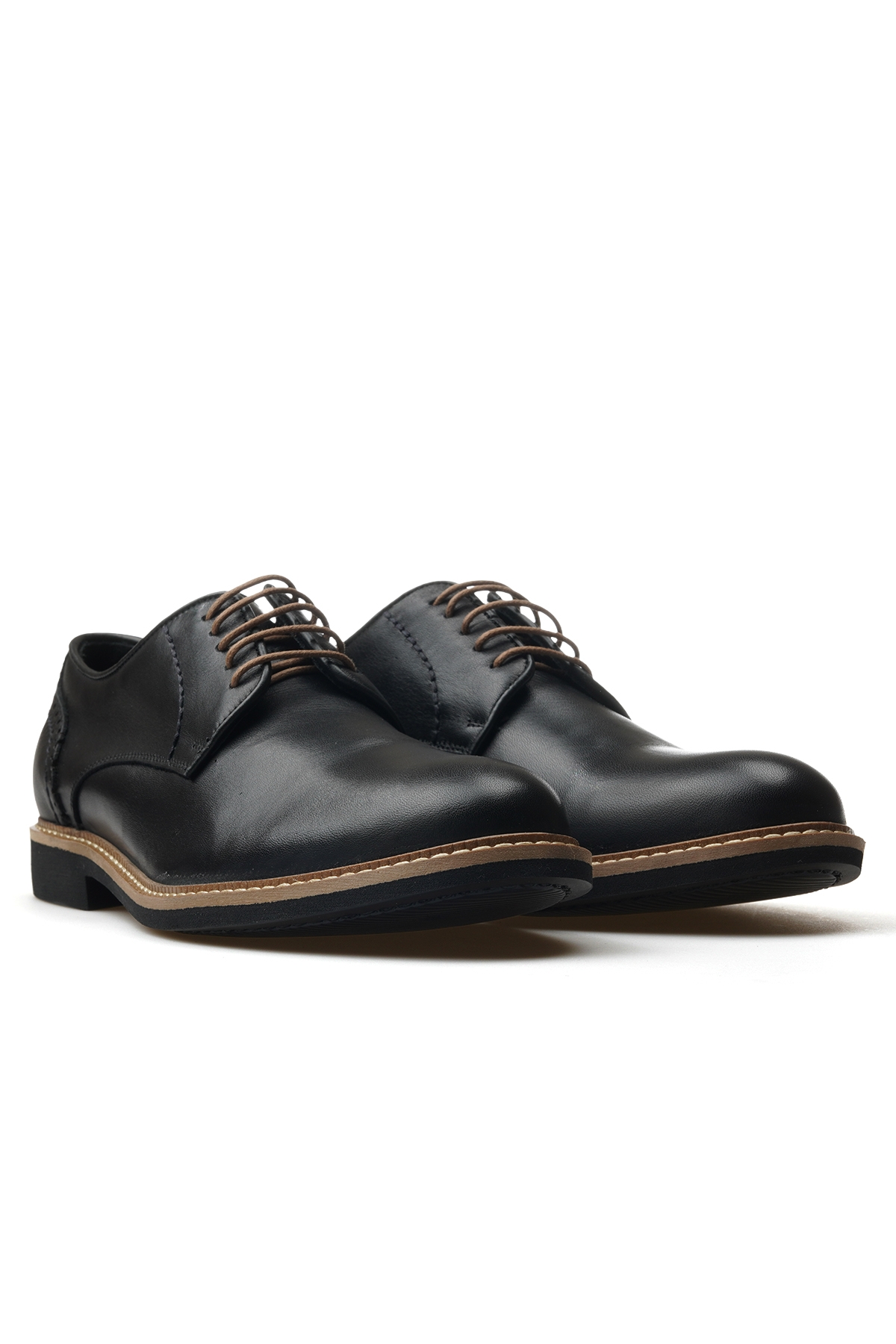 Erkek Hakiki Deri Casual Günlük Ayakkabı 25y Ykm-2650-2 M Siyah - Görsel 6