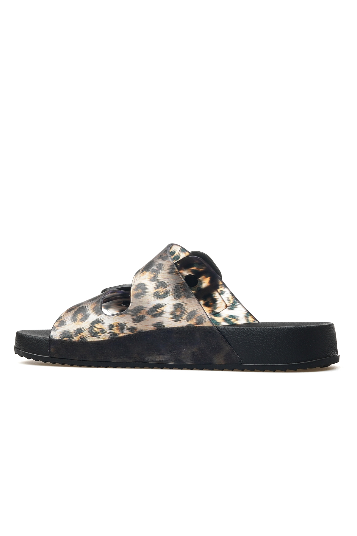 Habana Brıllo Leo Kadın Toka Detaylı Havuz-plaj-günlük Terlik 25y S10336 Siyah - Görsel 4