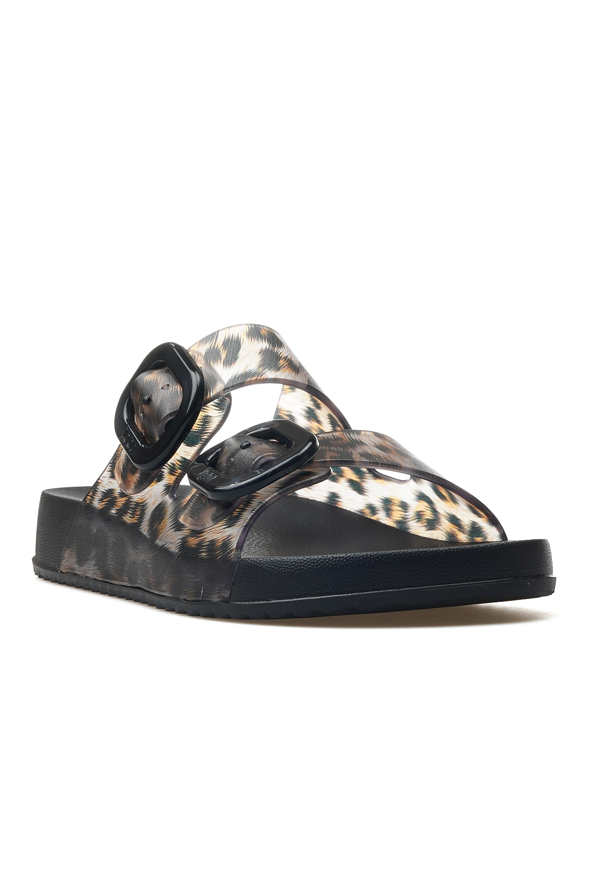 Habana Brıllo Leo Kadın Toka Detaylı Havuz-plaj-günlük Terlik 25y S10336 Siyah - Görsel 5