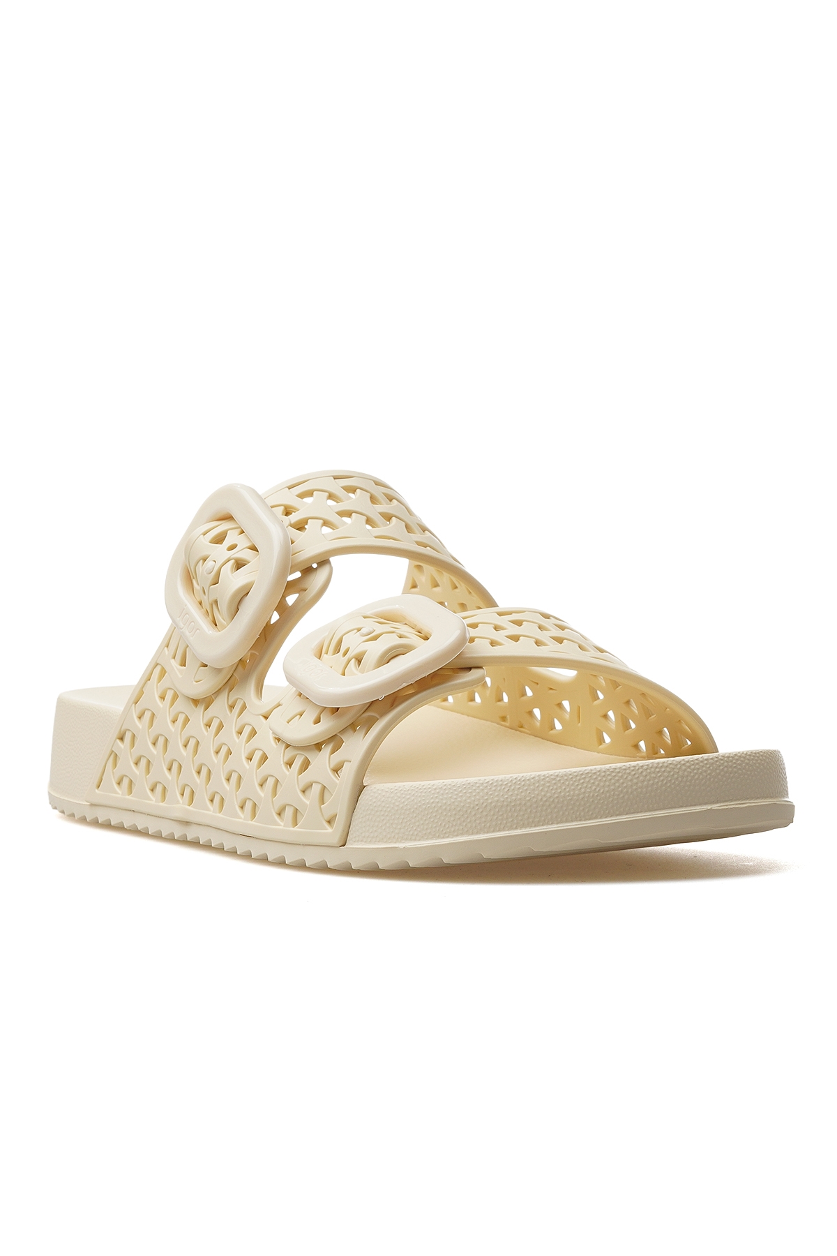 Habana Fersh Kadın Toka Detaylı Havuz-plaj-günlük Terlik 25y S10344 Fil Dişi - Görsel 5