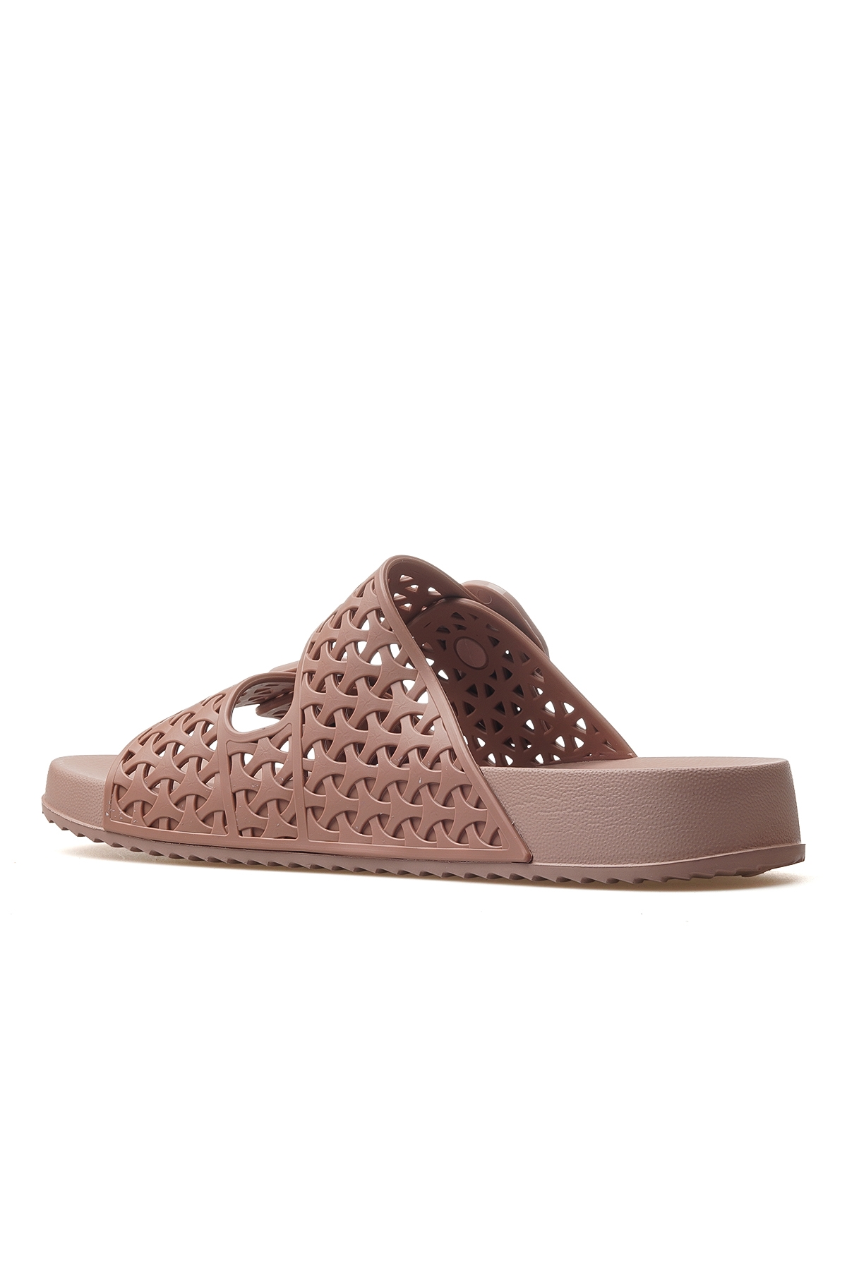 Habana Fersh Kadın Toka Detaylı Havuz-plaj-günlük Terlik 25y S10344 Pudra - Görsel 4