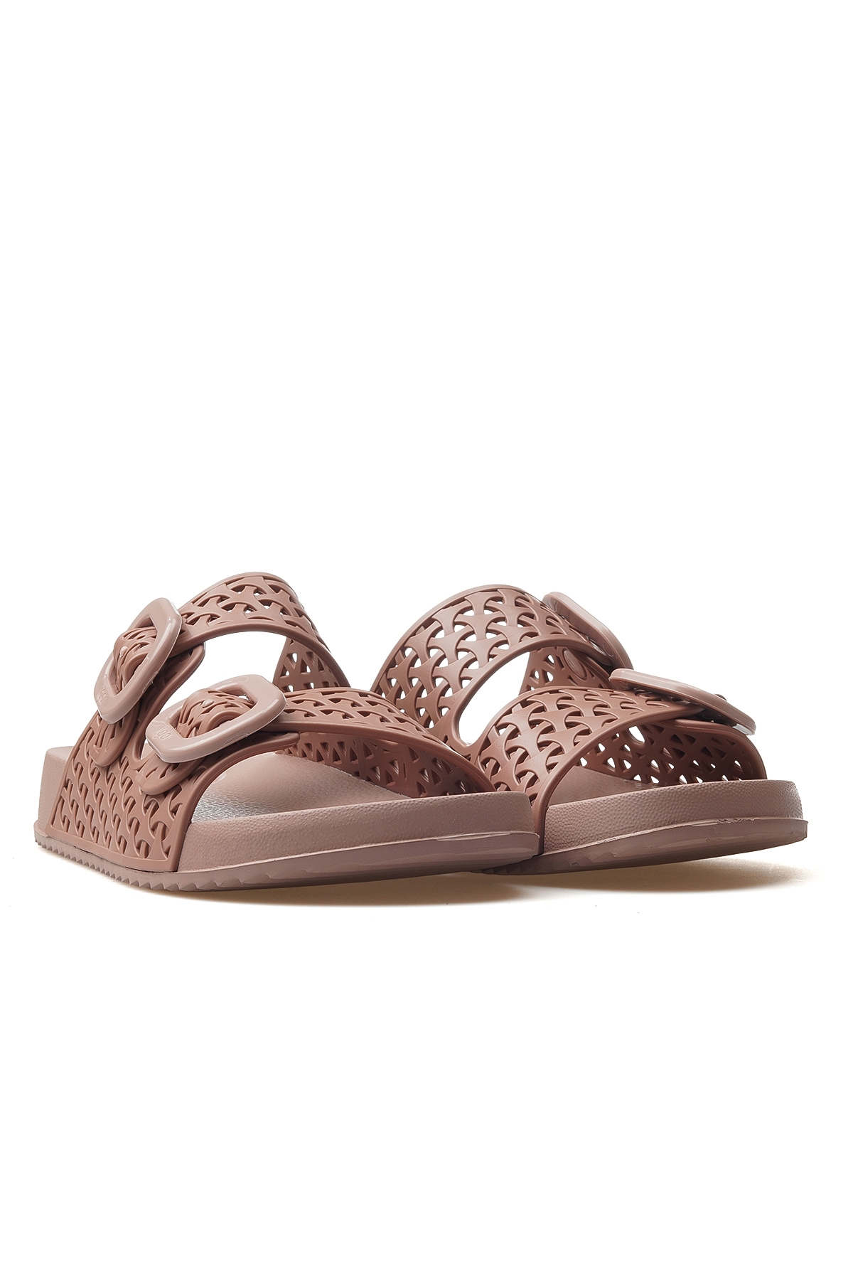 Habana Fersh Kadın Toka Detaylı Havuz-plaj-günlük Terlik 25y S10344 Pudra - Görsel 6