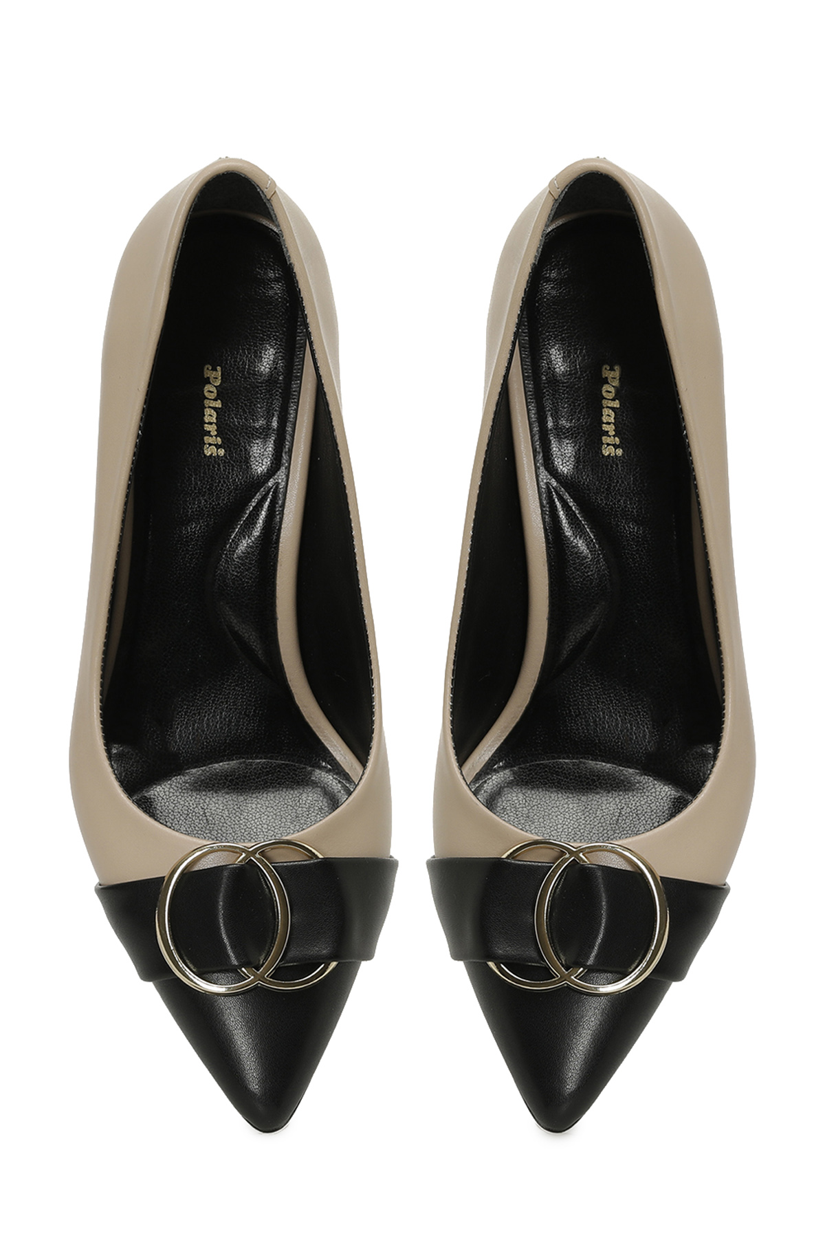 Polaris 326022.Z 5PR Koyu Bej Kadın Topuklu Ayakkabı - Görsel 5