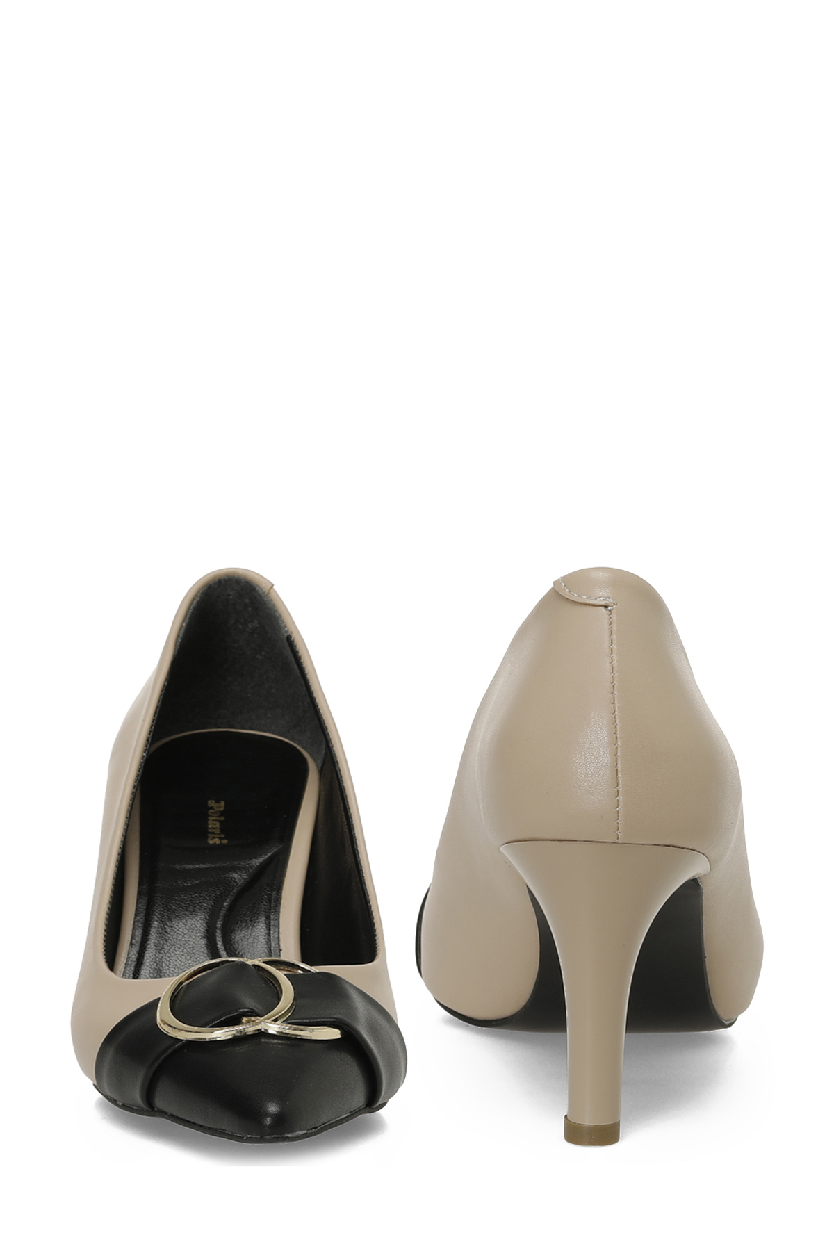 Polaris 326022.Z 5PR Koyu Bej Kadın Topuklu Ayakkabı - Görsel 6