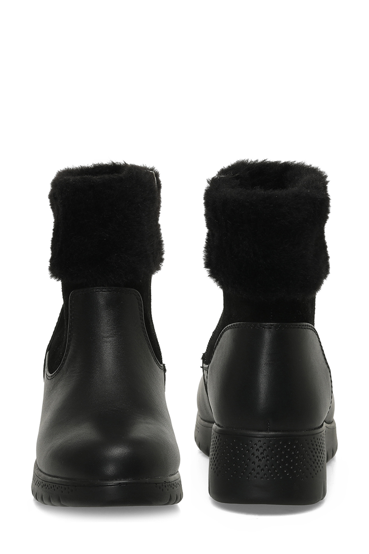 105657.Z5PR Siyah Kadın Dolgu Topuk Bot - Görsel 6