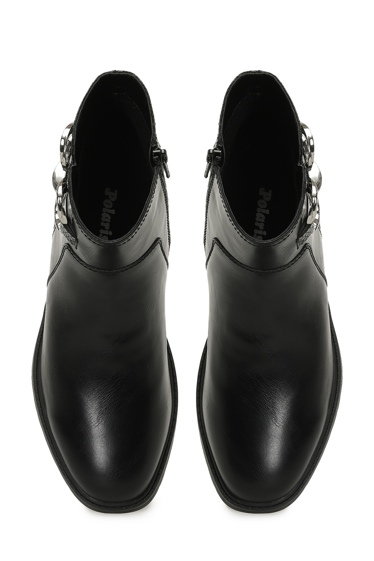 Polaris 324073.Z 5PR Siyah Kadın Düz Bot - Görsel 5