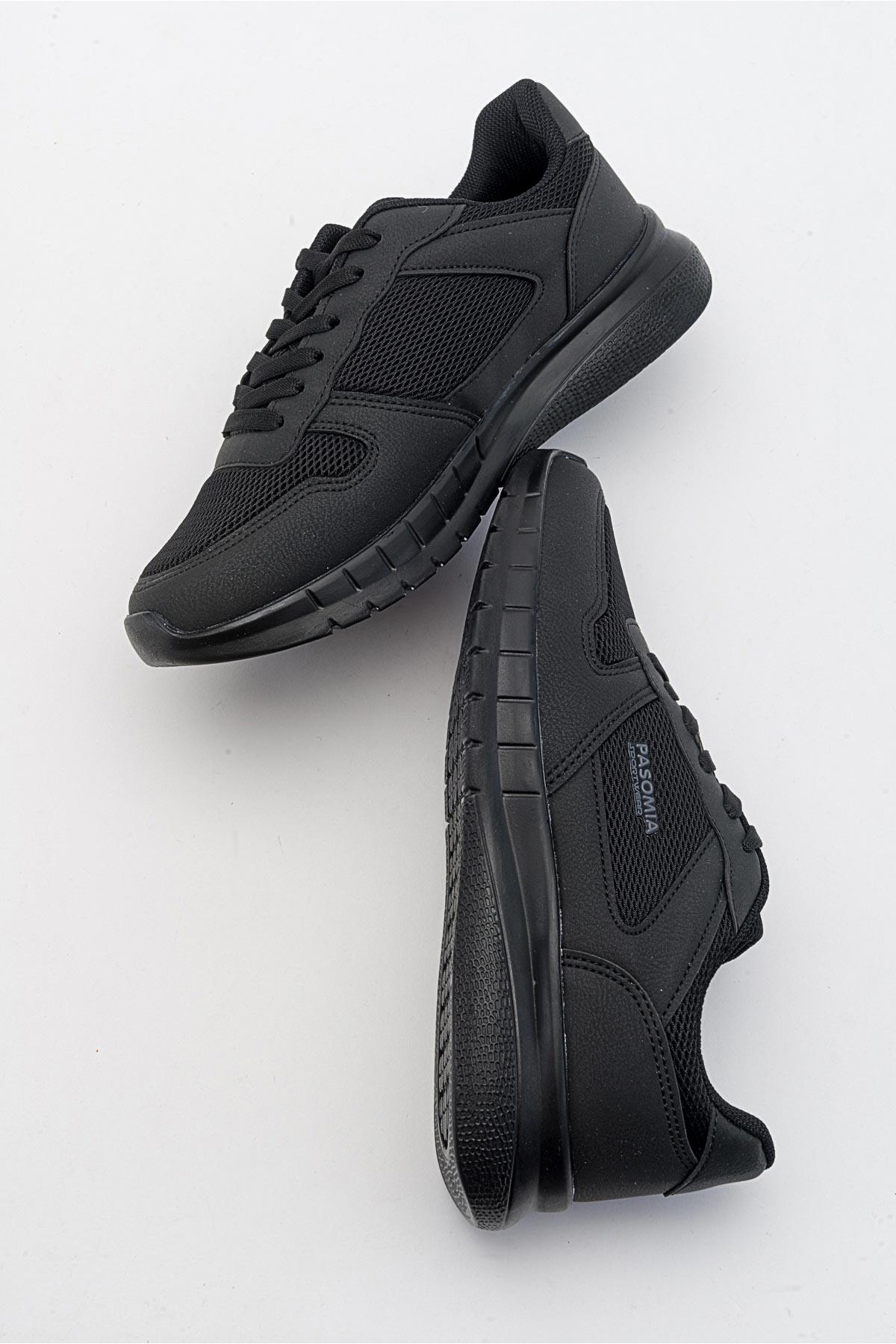 Anorak Bağcıklı Kadın Spor Ayakkabı SİYAH SİYAH - Görsel 6