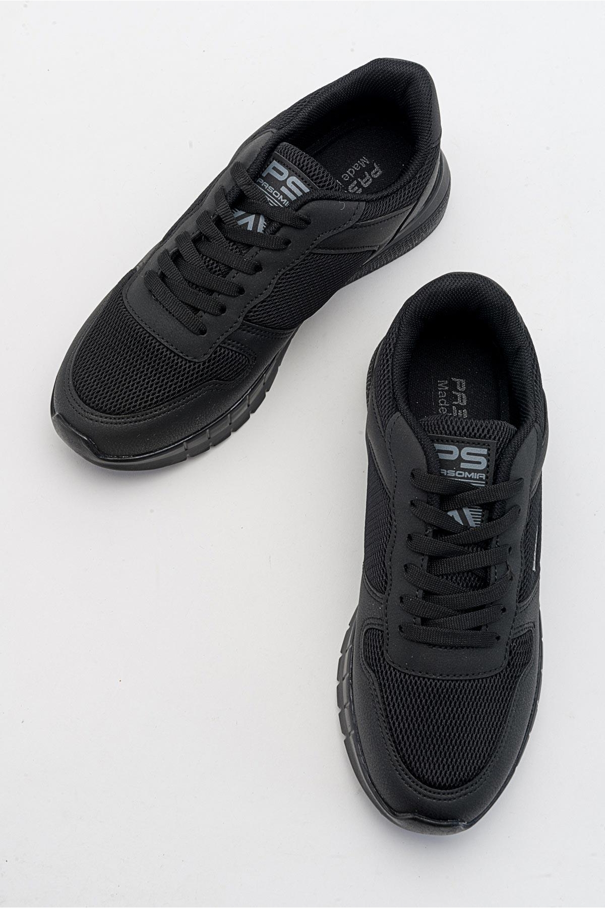 Anorak Bağcıklı Kadın Spor Ayakkabı SİYAH SİYAH - Görsel 7