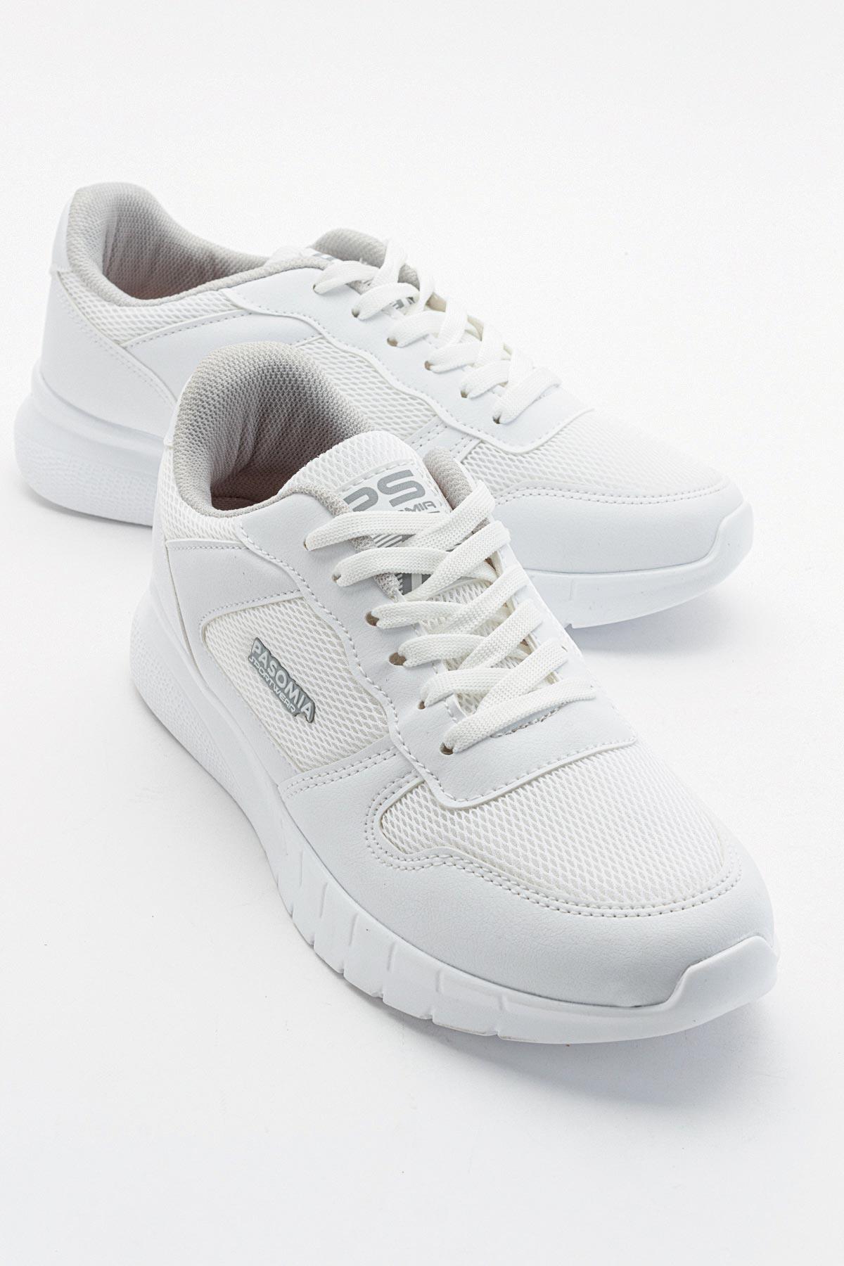 Anorak Bağcıklı Kadın Spor Ayakkabı BEYAZ BEYAZ - Görsel 2