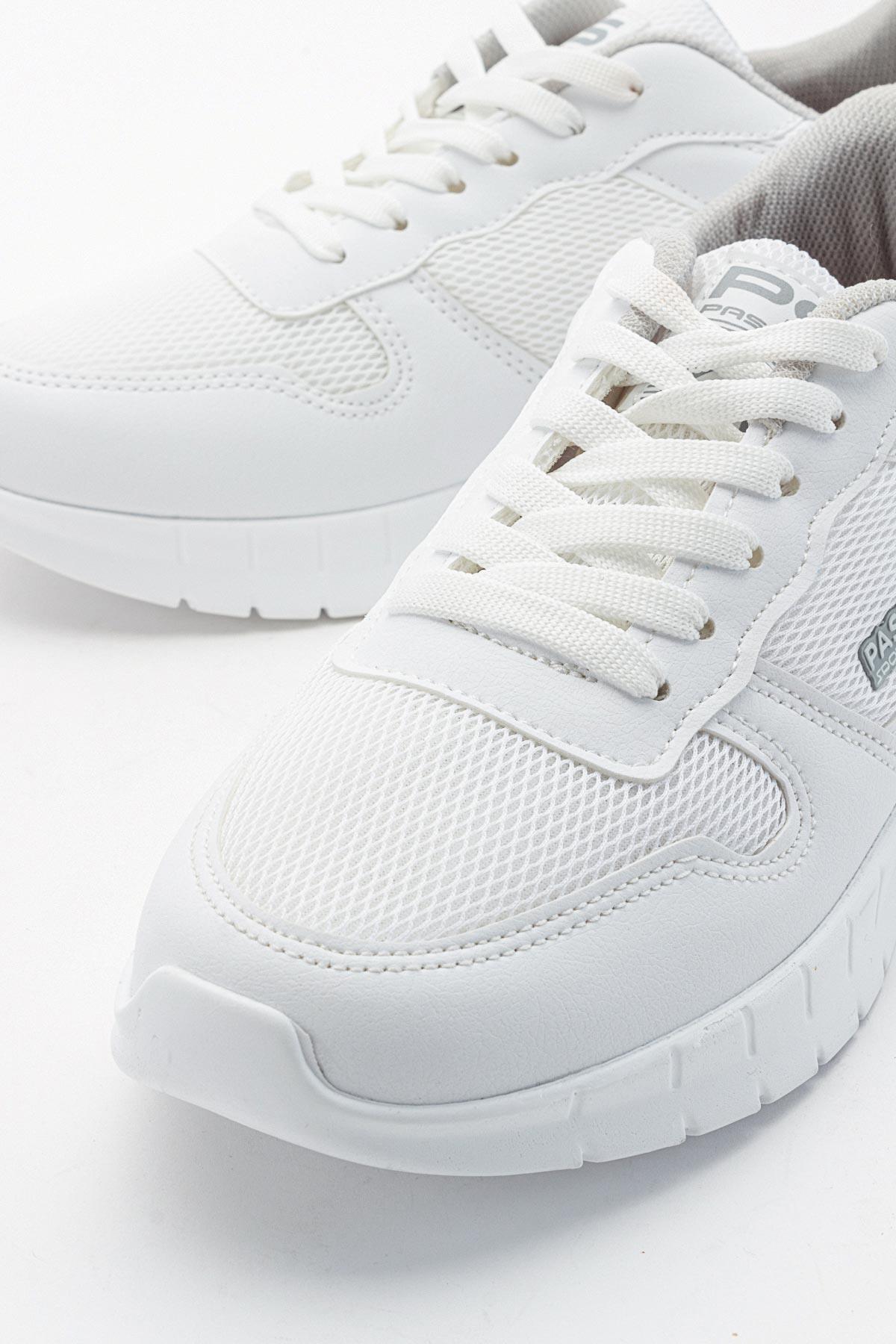 Anorak Bağcıklı Kadın Spor Ayakkabı BEYAZ BEYAZ - Görsel 4