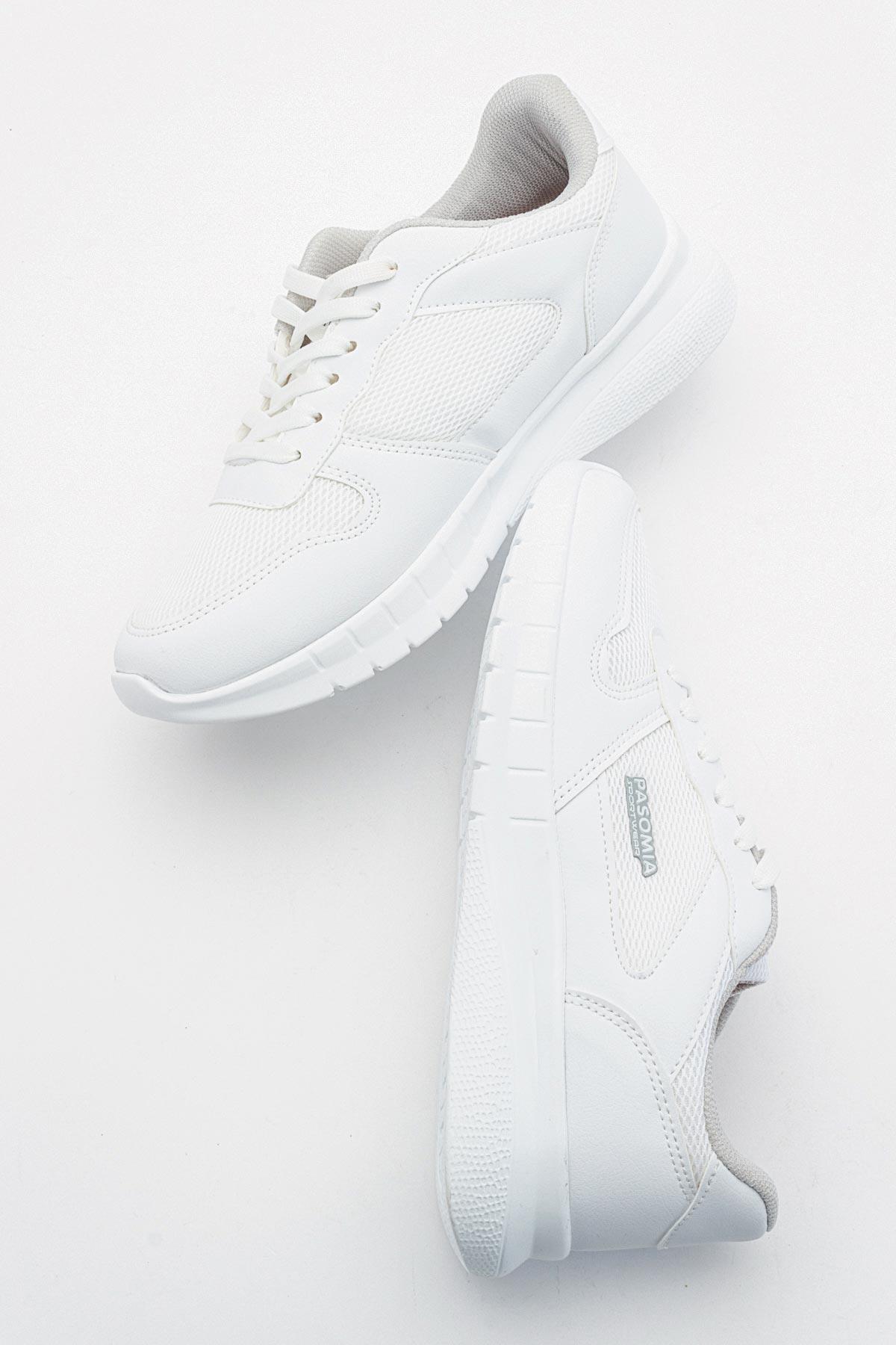 Anorak Bağcıklı Kadın Spor Ayakkabı BEYAZ BEYAZ - Görsel 7