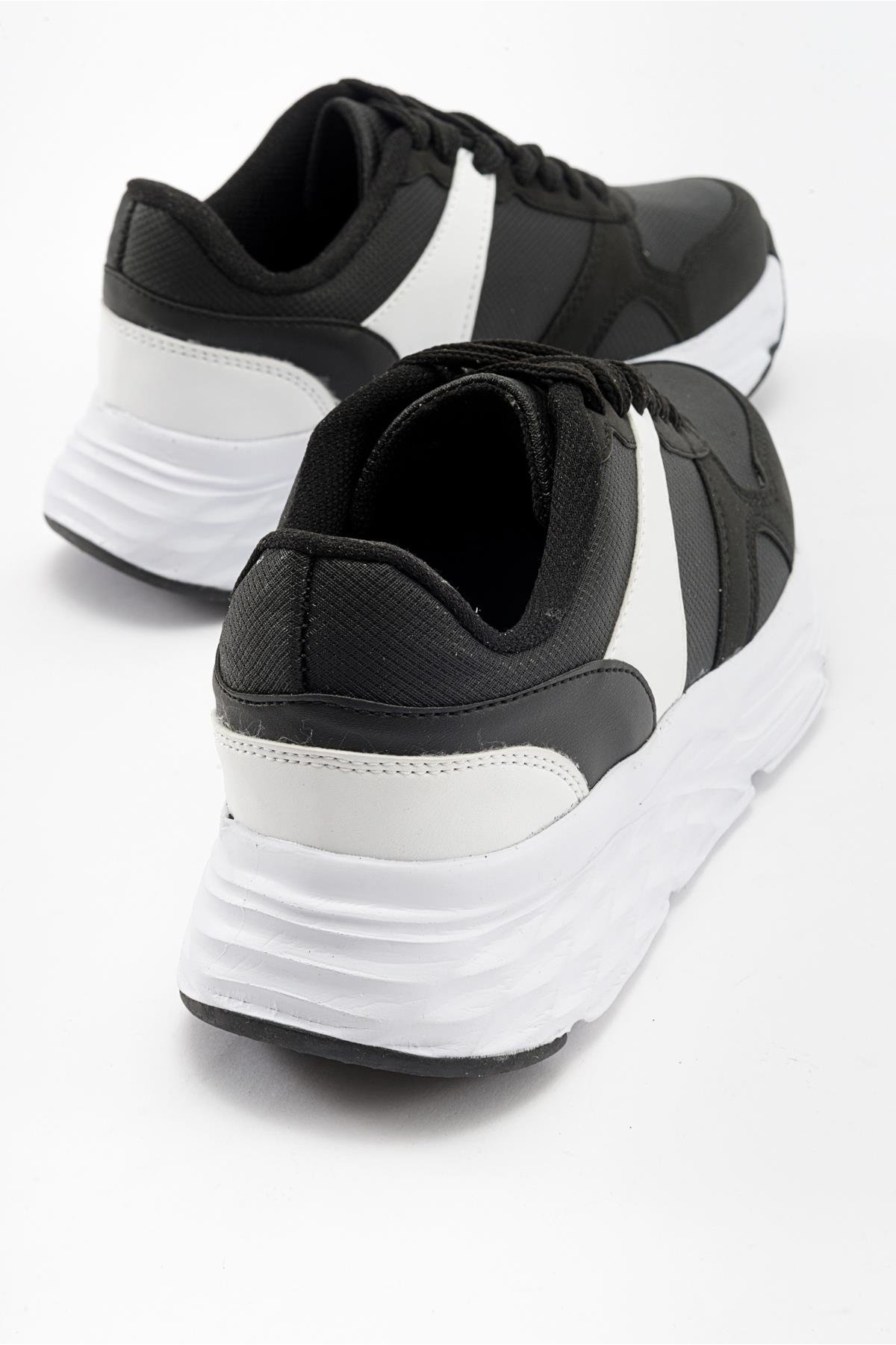 Kadın Spor Ayakkabı SİYAH BEYAZ - Görsel 5