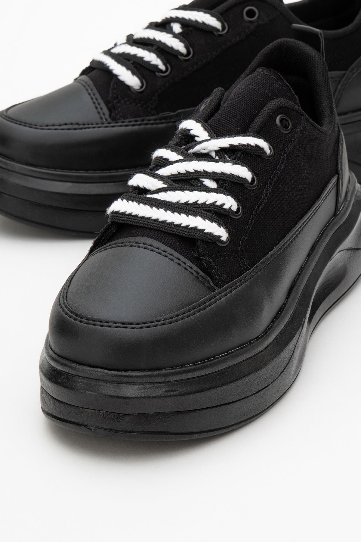 Kadın Anorak Spor Ayakkabı SİYAH SİYAH - Görsel 4