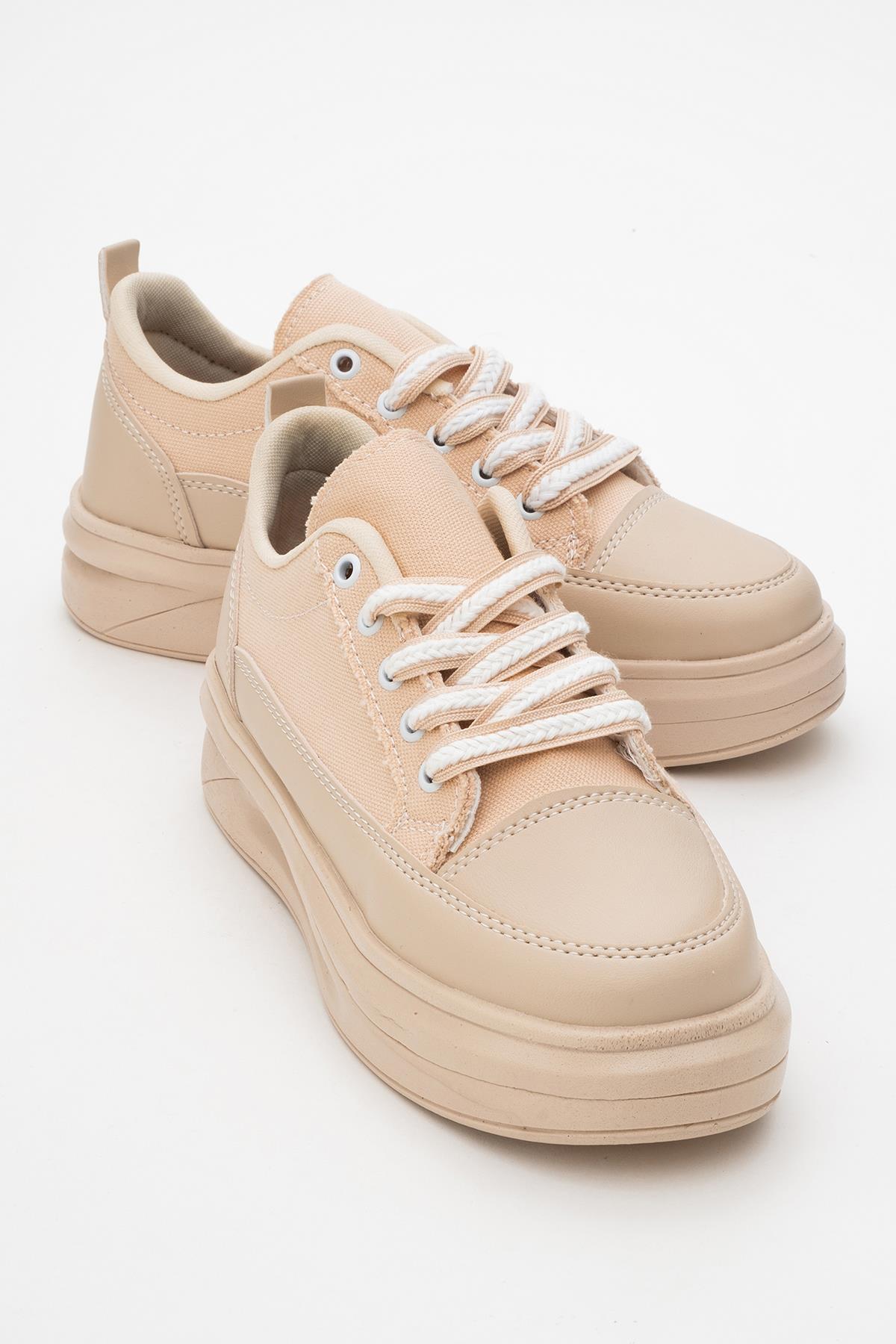 Kadın Anorak Spor Ayakkabı BEJ - Görsel 2