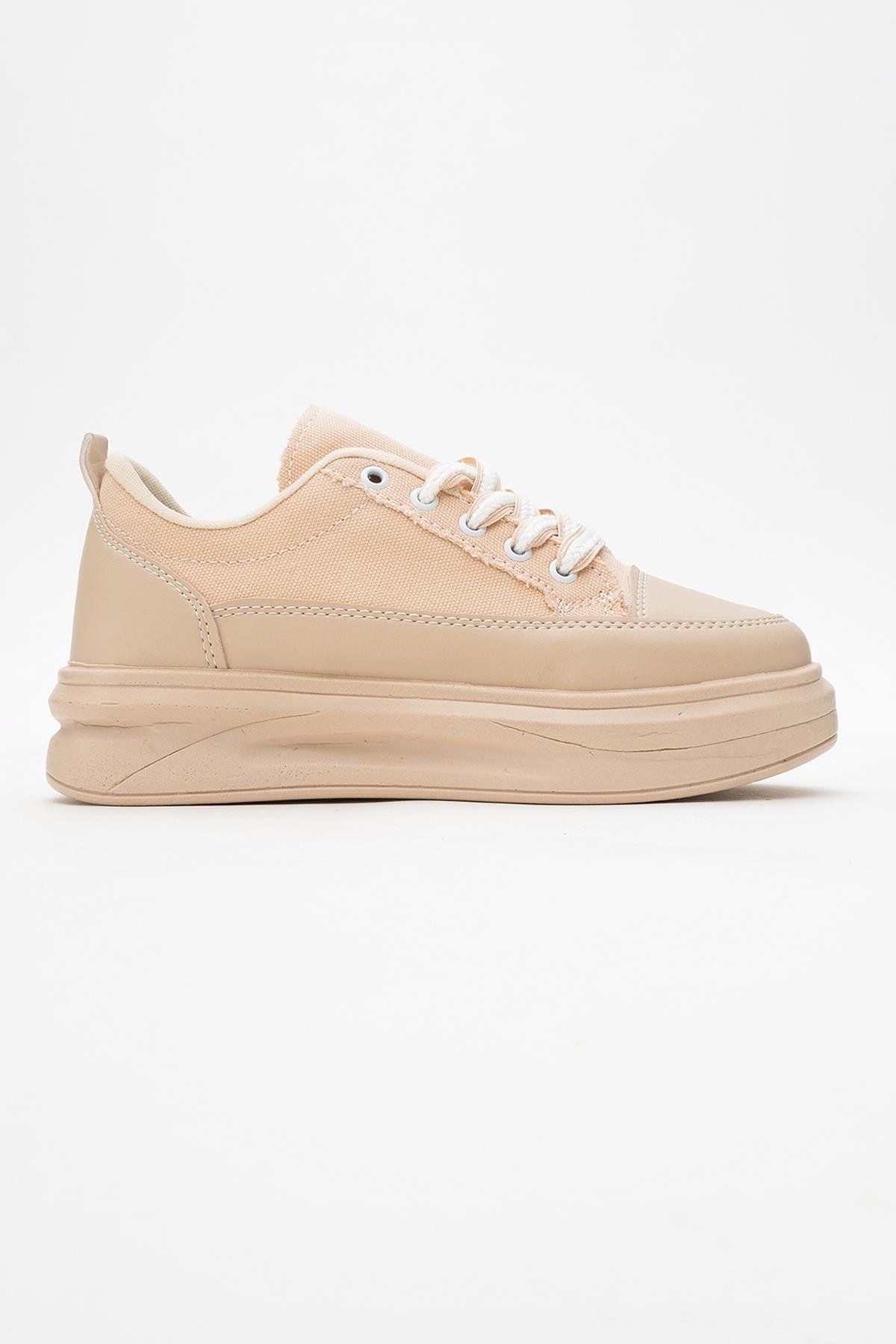 Kadın Anorak Spor Ayakkabı BEJ - Görsel 3